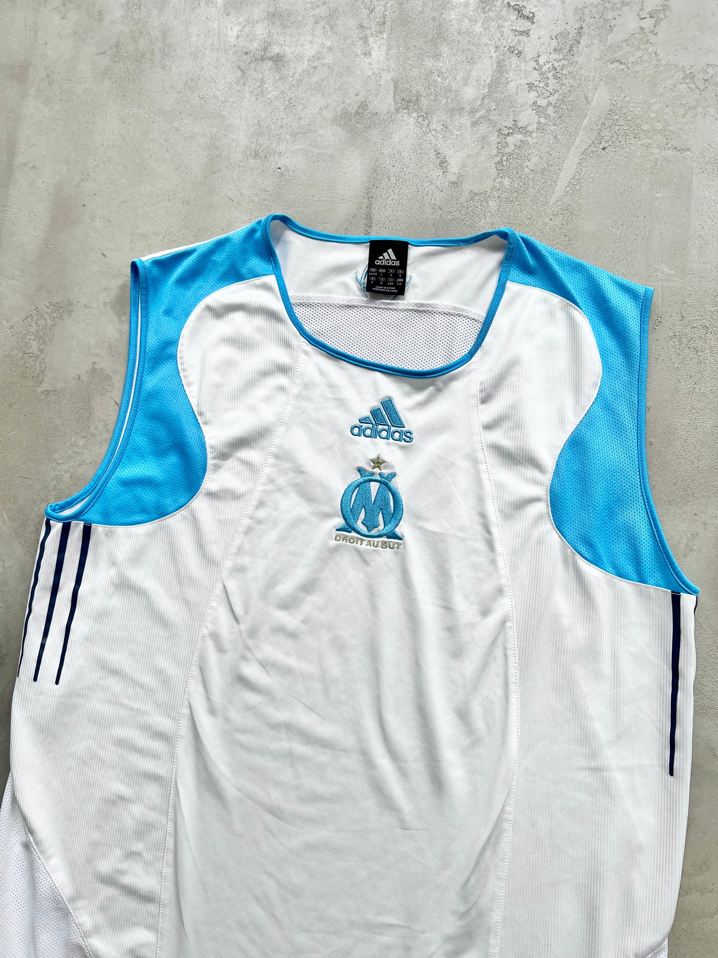 WHITE/BABY BLUE MARSEILLE TANKTOP - 2000S