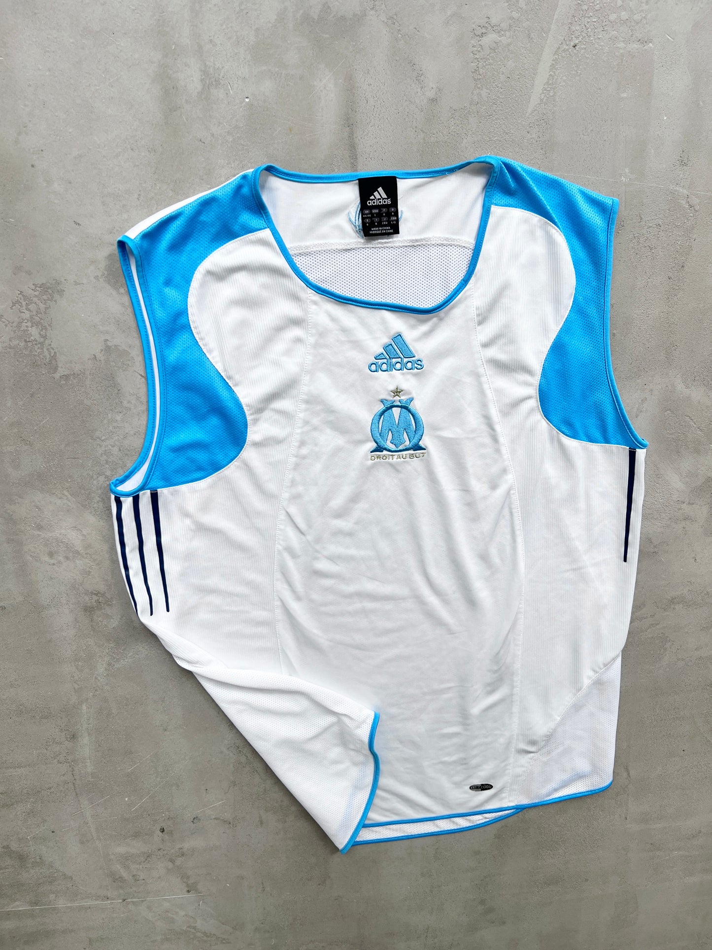 WHITE/BABY BLUE MARSEILLE TANKTOP - 2000S