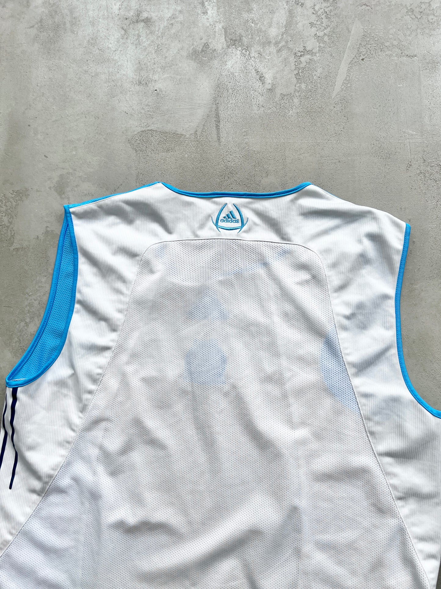 WHITE/BABY BLUE MARSEILLE TANKTOP - 2000S