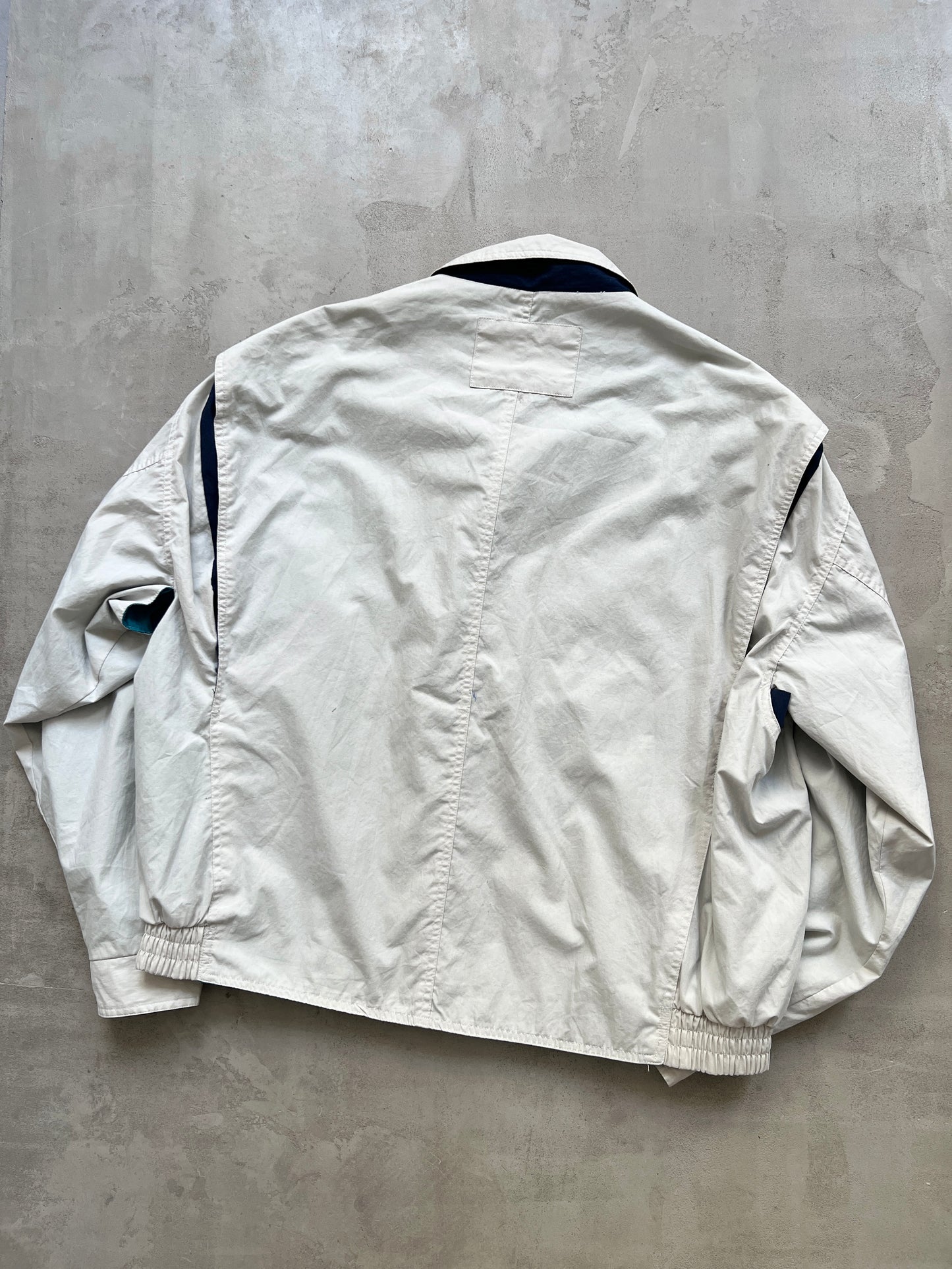 BEIGE ROLEX YACHT/SAILING JACKET - 1990S - L