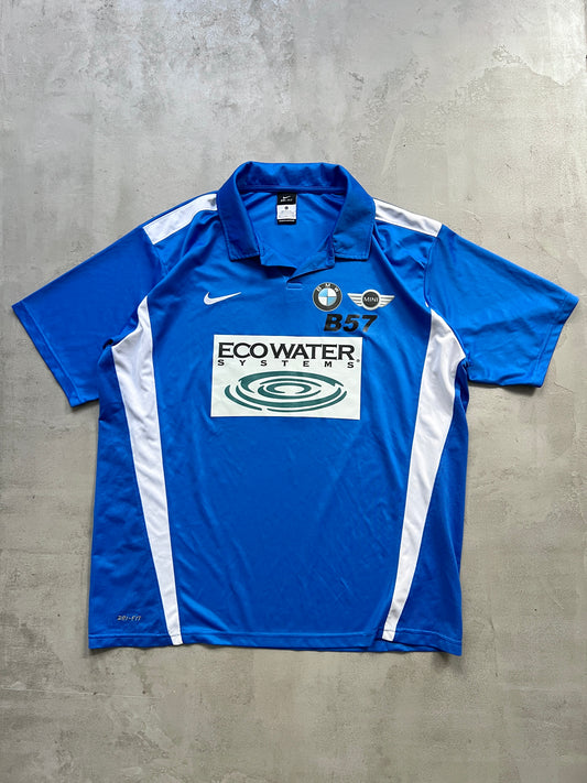 BLUE NIKE X BMW/MINI POLO JERSEY - 2000S - XL/L