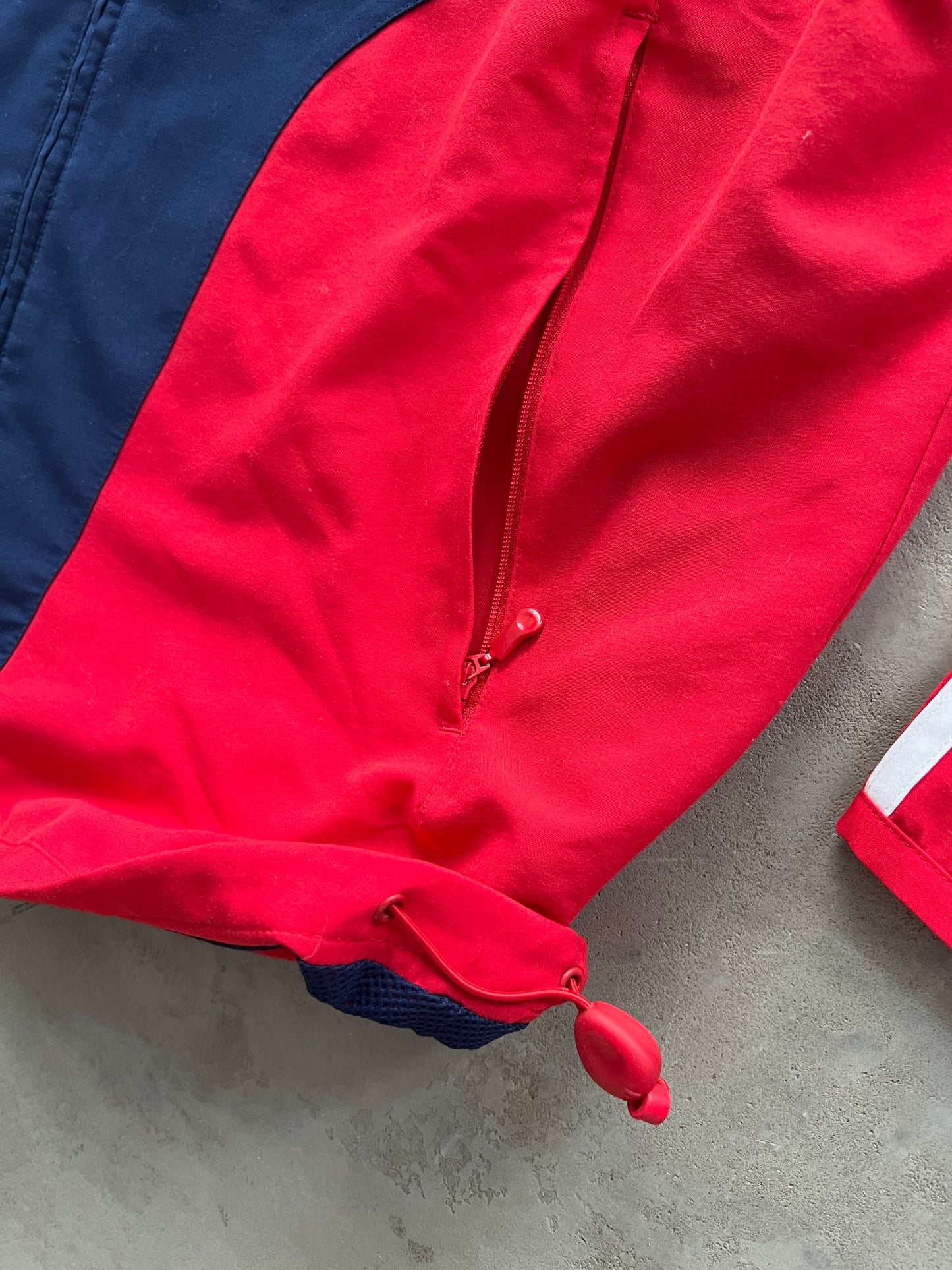 RED/NAVY FRANCE TRACK JACKET - 2000S - L