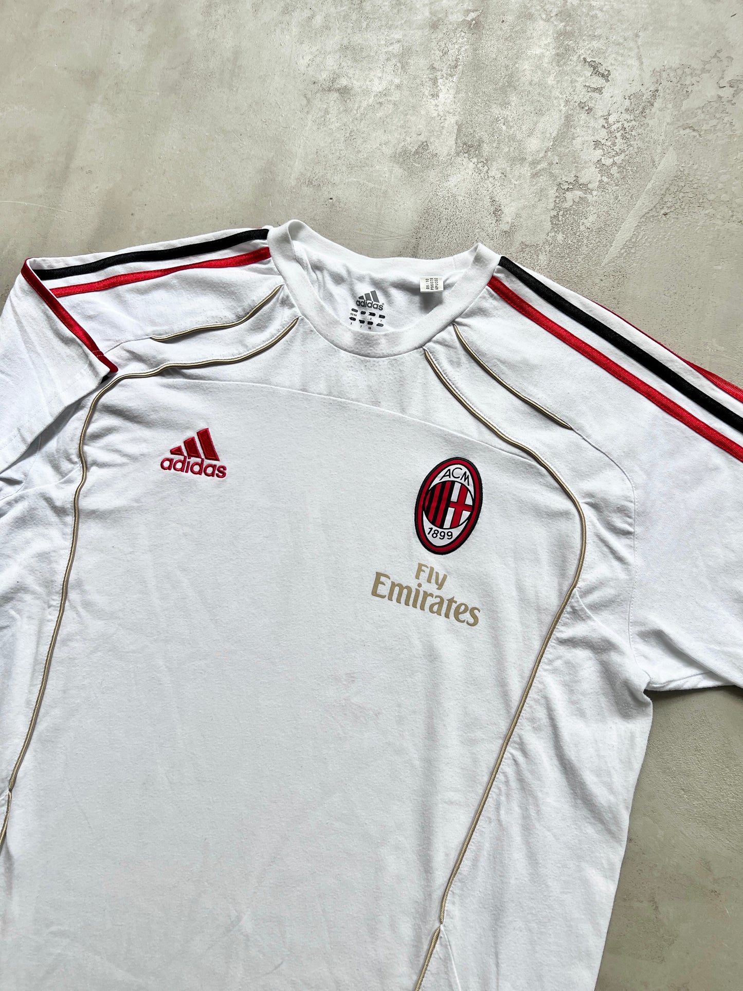 WHITE AC MILAN TEE - 2000S - XL