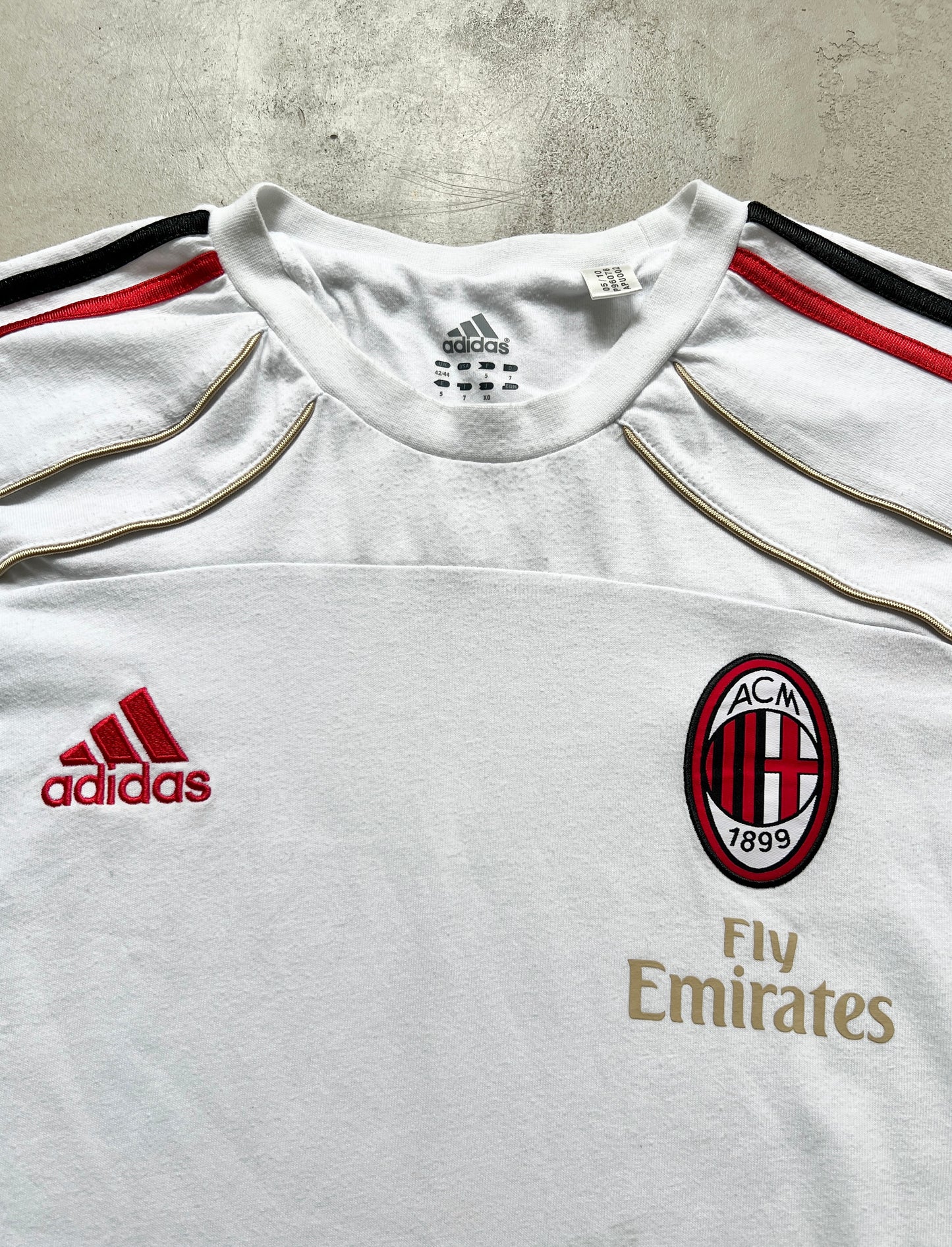 WHITE AC MILAN TEE - 2000S - XL