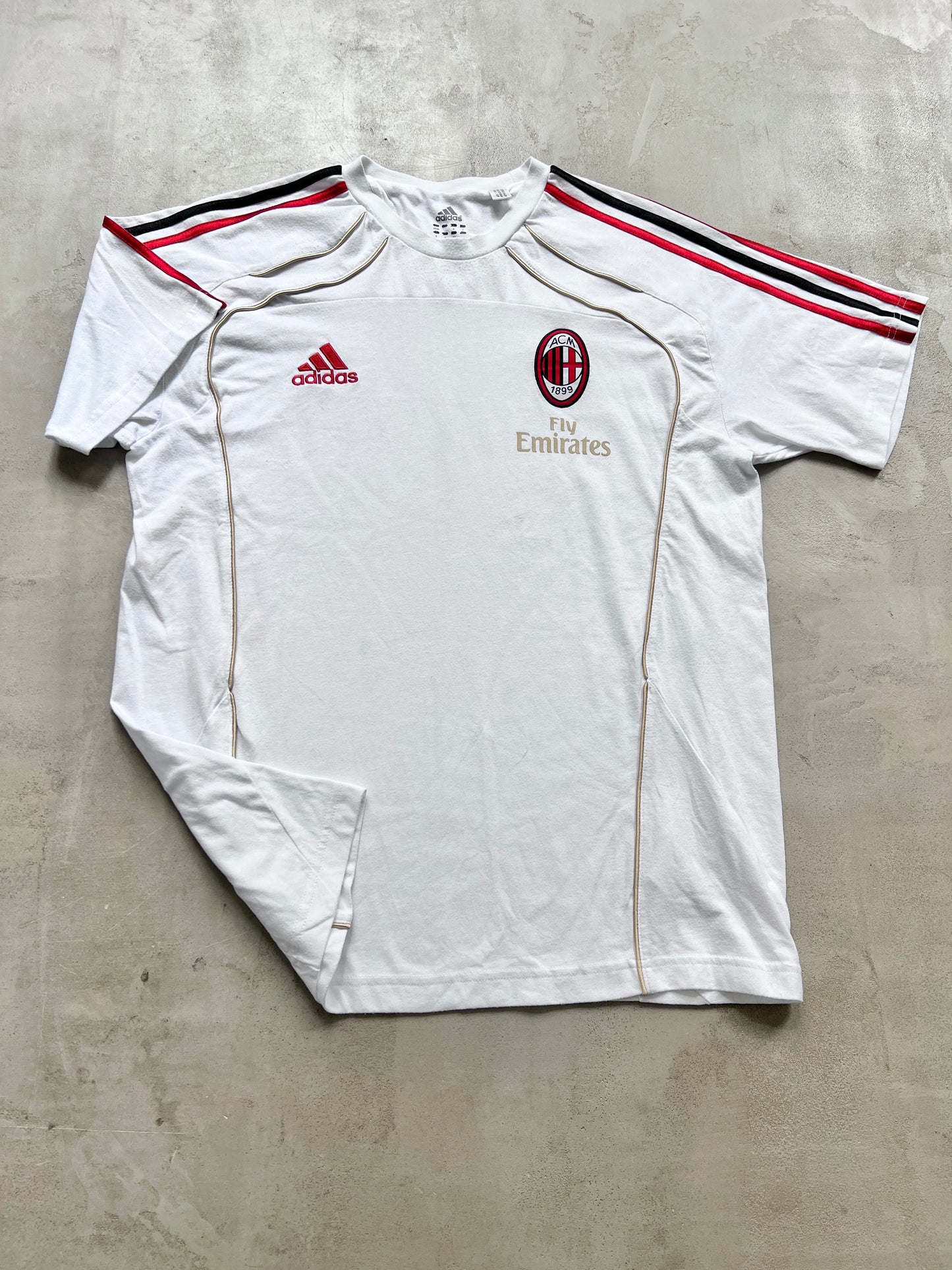 WHITE AC MILAN TEE - 2000S - XL