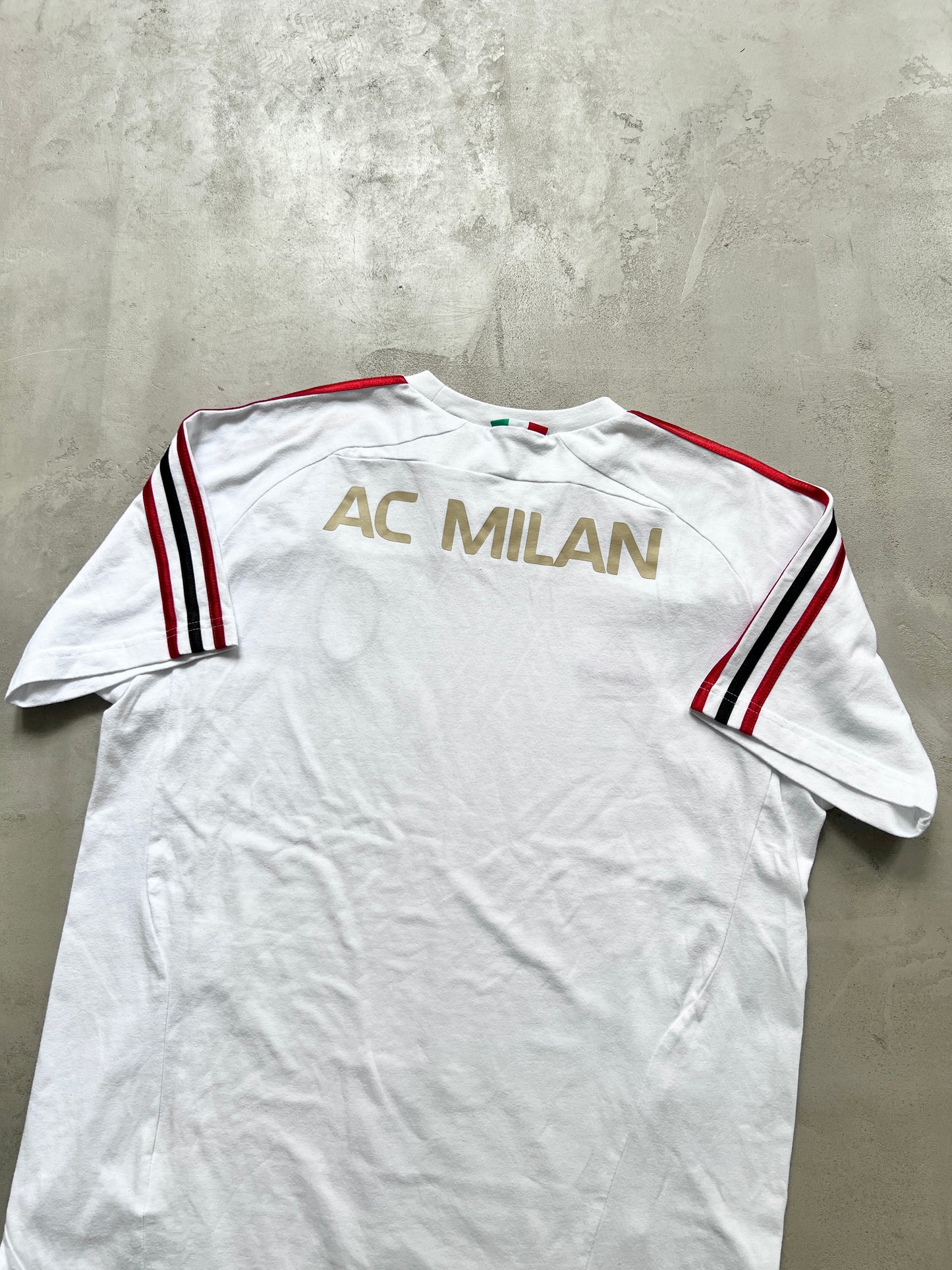 WHITE AC MILAN TEE - 2000S - XL