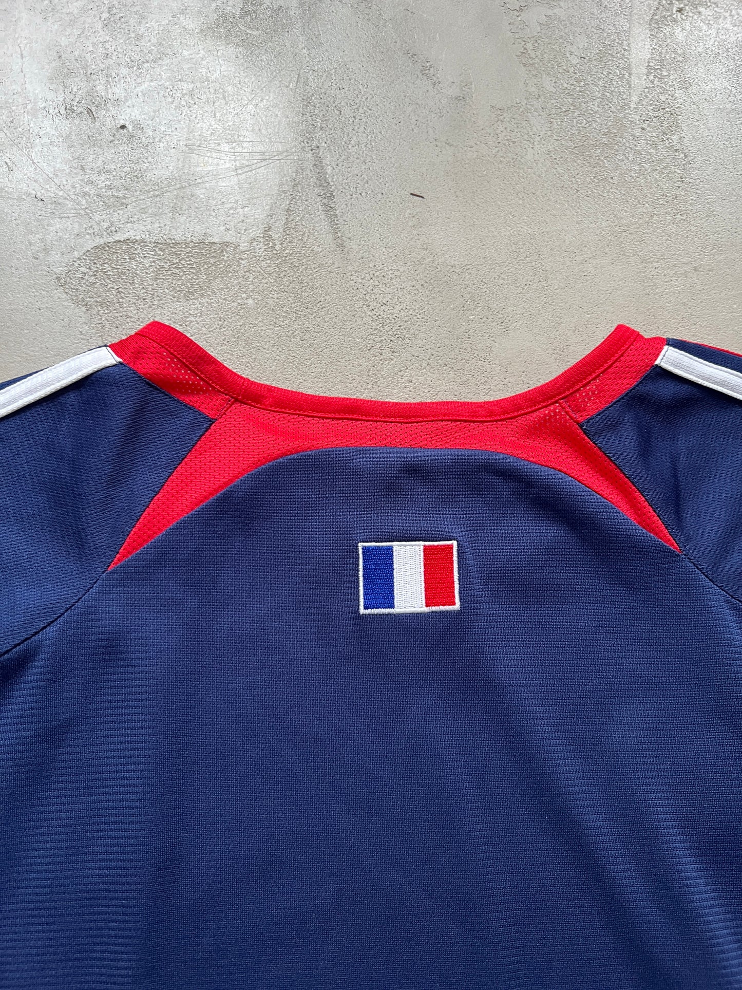 BLUE/RED FRANCE LONG SLEEVE JERSEY - 2000S - XL