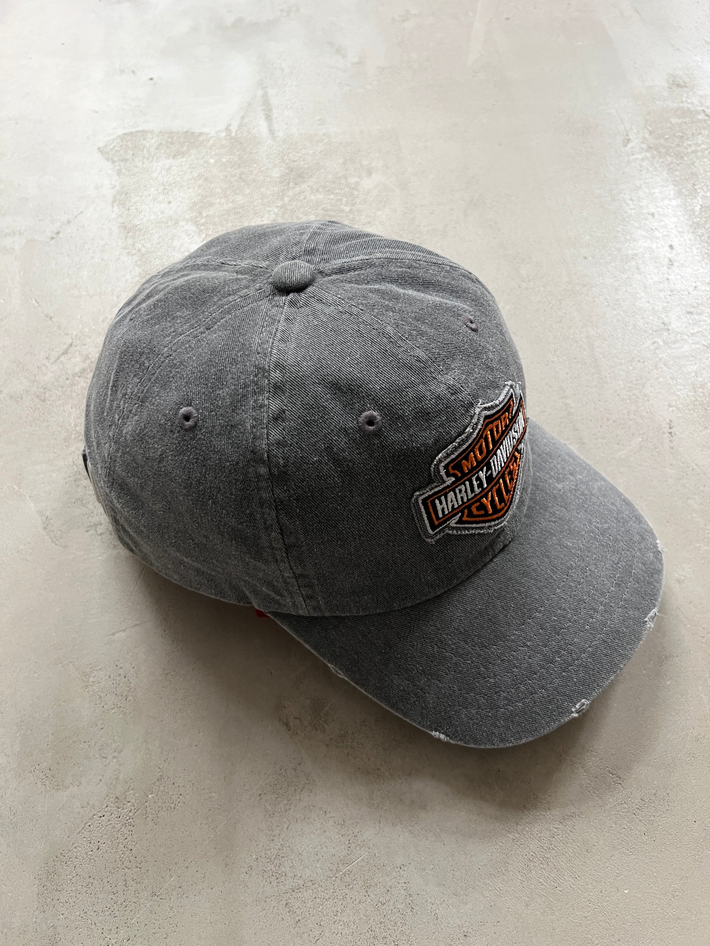 GREY HARLEY DAVIDSON CAP - 1990S