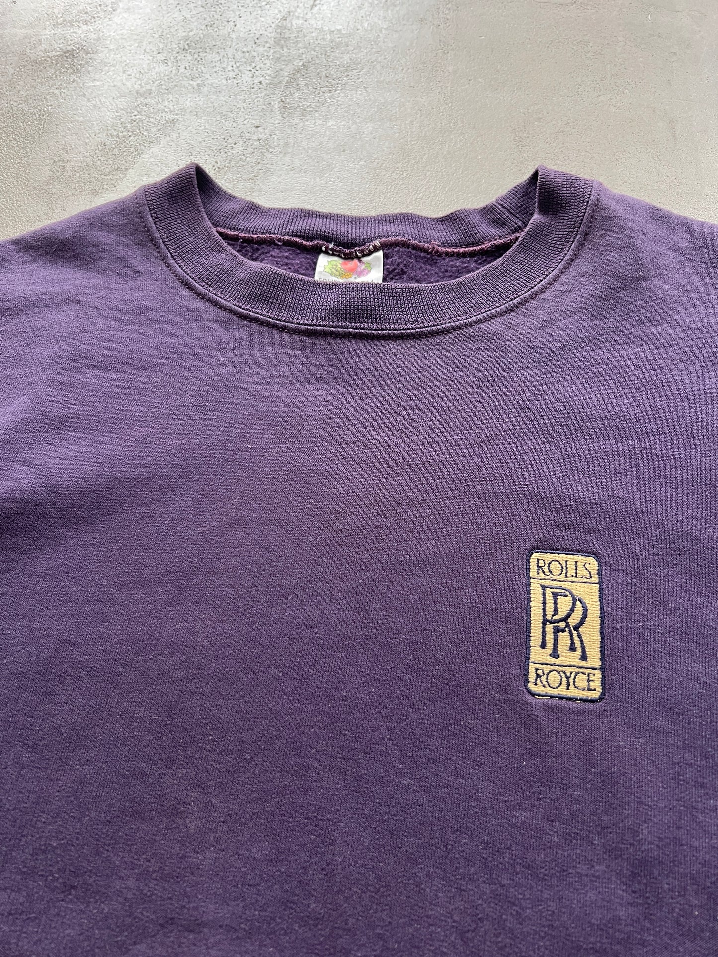 PURPLE ROLLS ROYCE SWEATER - 1990S - L/M