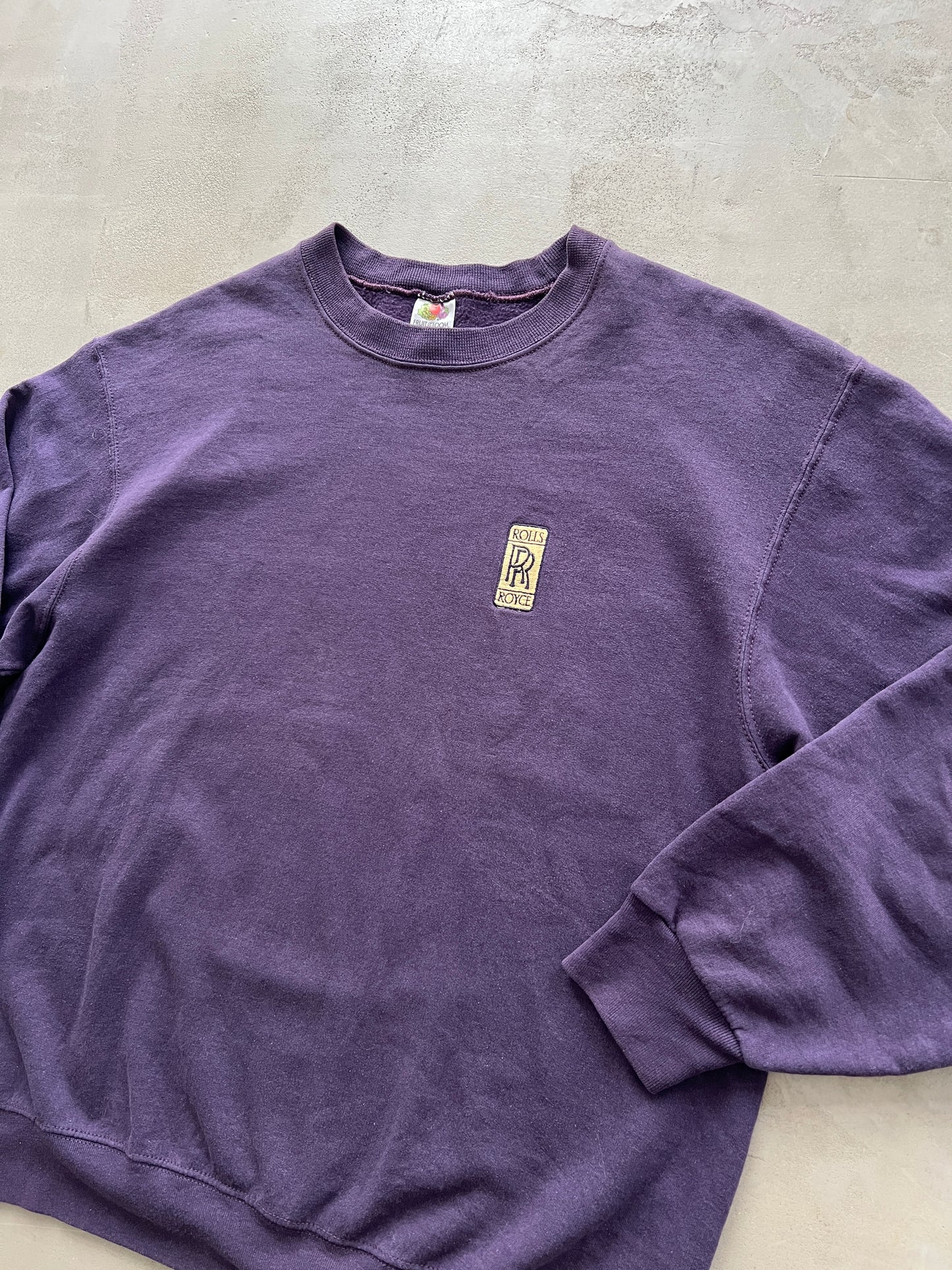 PURPLE ROLLS ROYCE SWEATER - 1990S - L/M