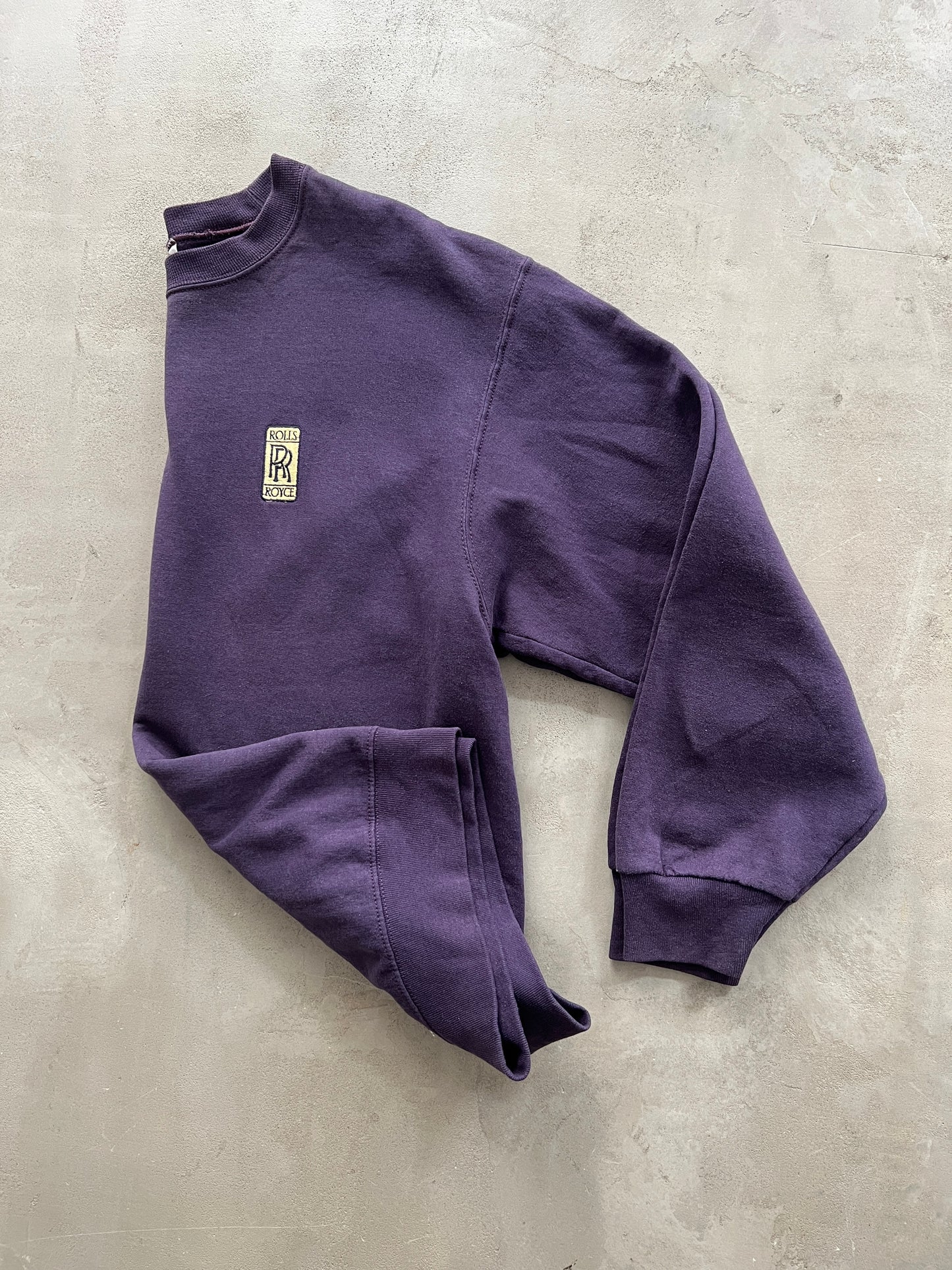 PURPLE ROLLS ROYCE SWEATER - 1990S - L/M