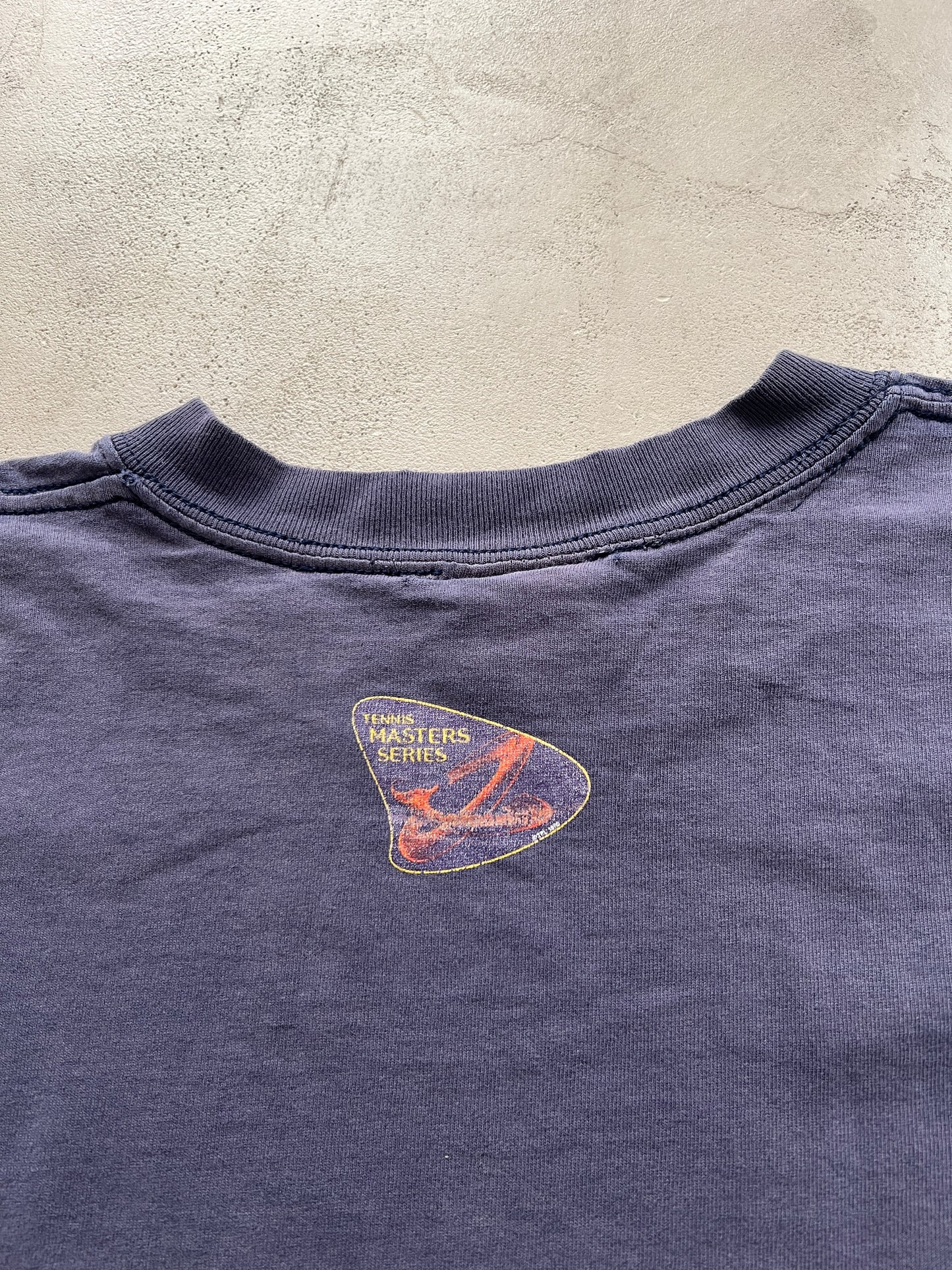 FADED NAVY FILA TENNIS TEE - 2000S - XL