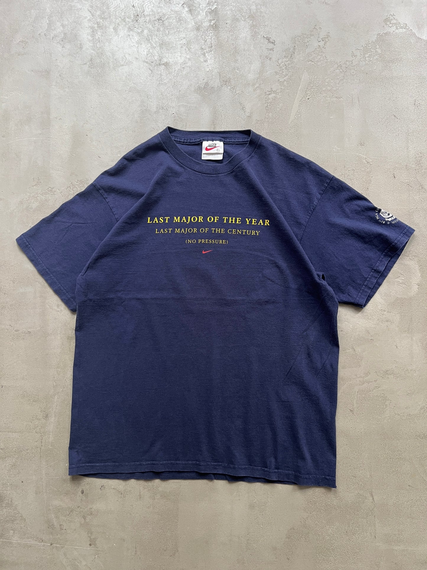 FADED NAVY NIKE GOLF PGA TEE - 1990S - M/L