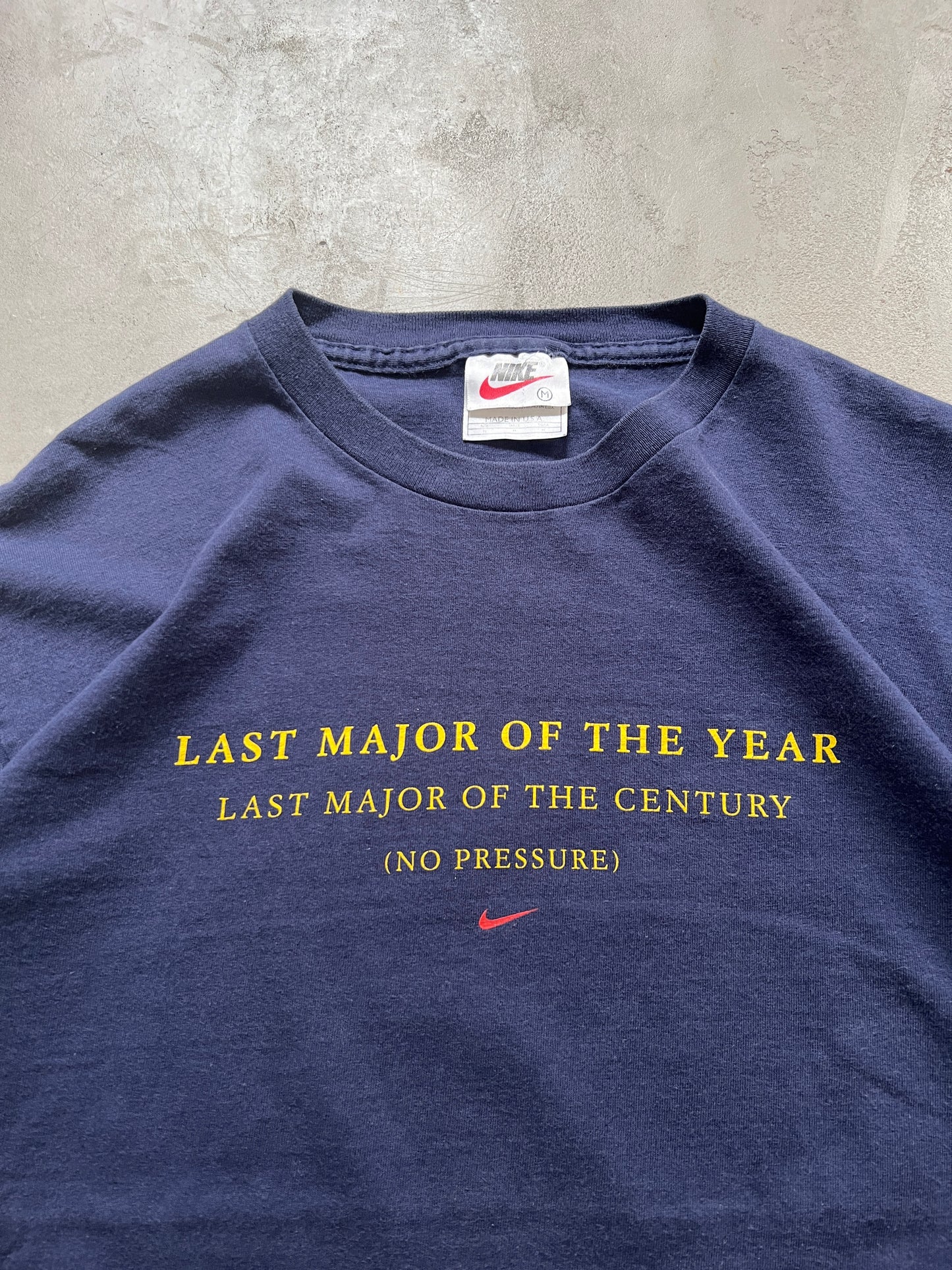 FADED NAVY NIKE GOLF PGA TEE - 1990S - M/L