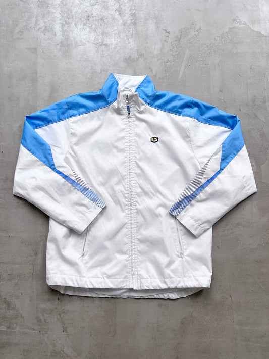 WHITE / BABY BLUE NIKE TN TRACK JACKET - 2000S - S/M