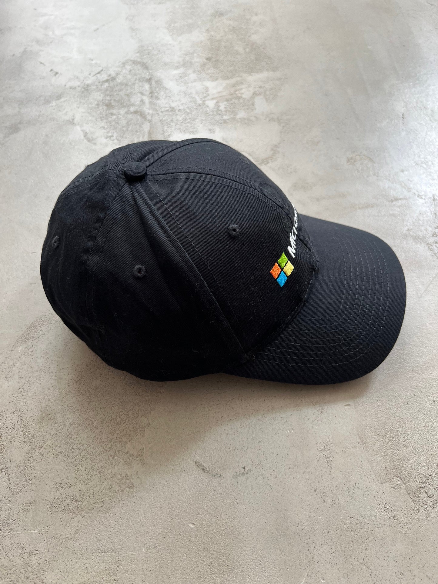 BLACK MICROSOFT CAP - 2000S