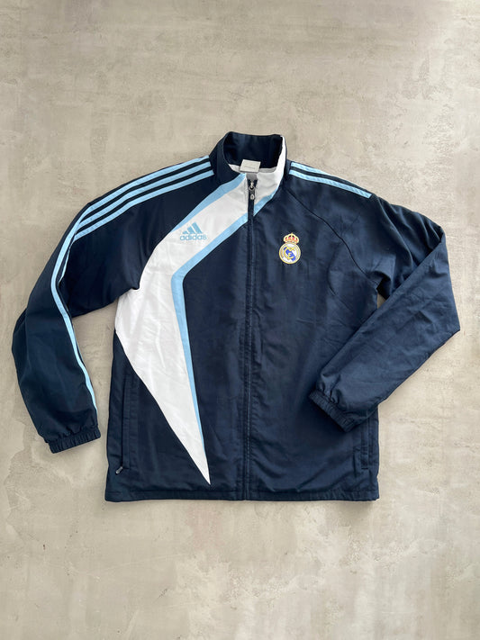 NAVY/BABY BLUE REAL MADRID TRACK JACKET - 2000S - L/XL