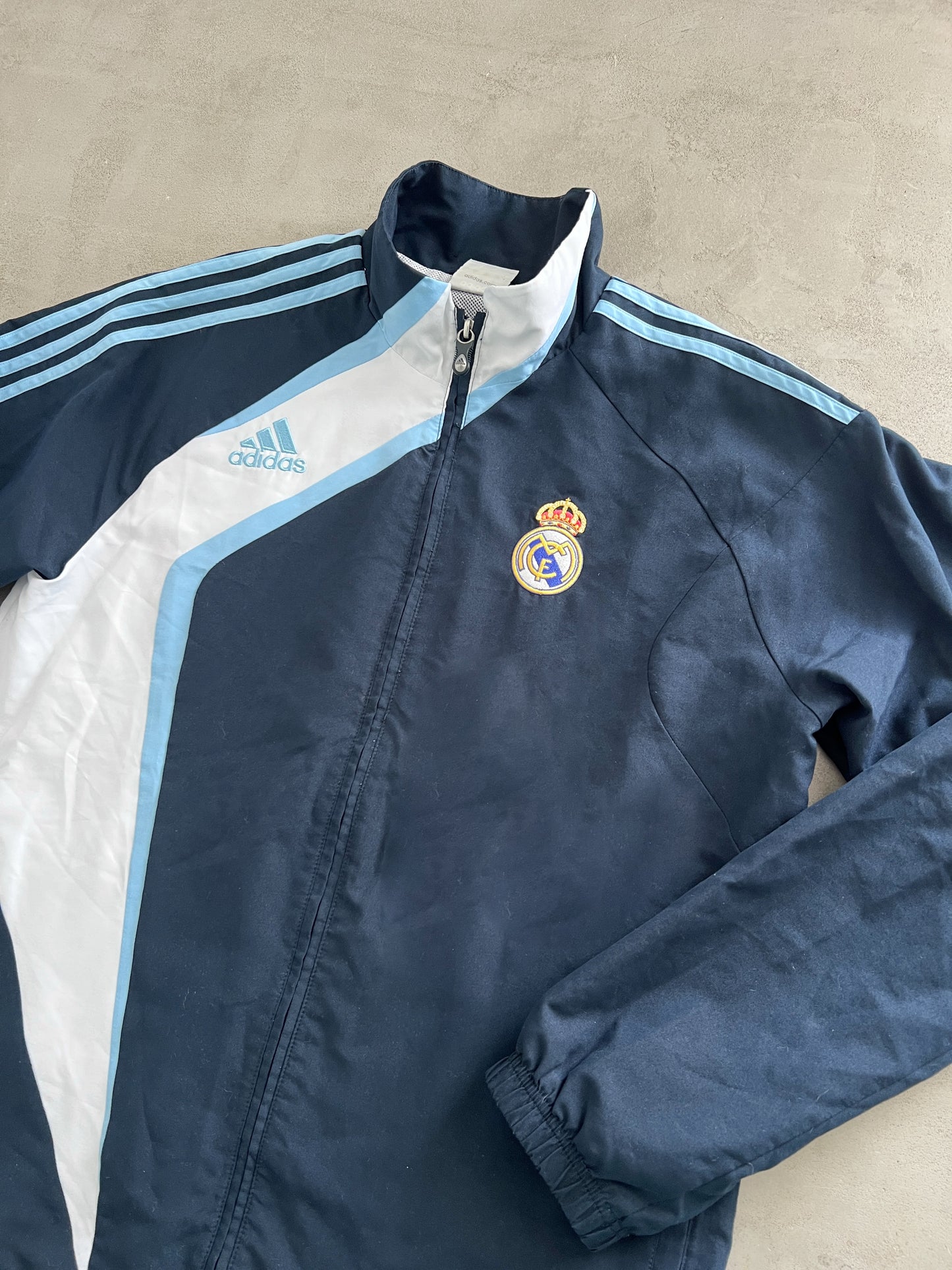 NAVY/BABY BLUE REAL MADRID TRACK JACKET - 2000S - L/XL