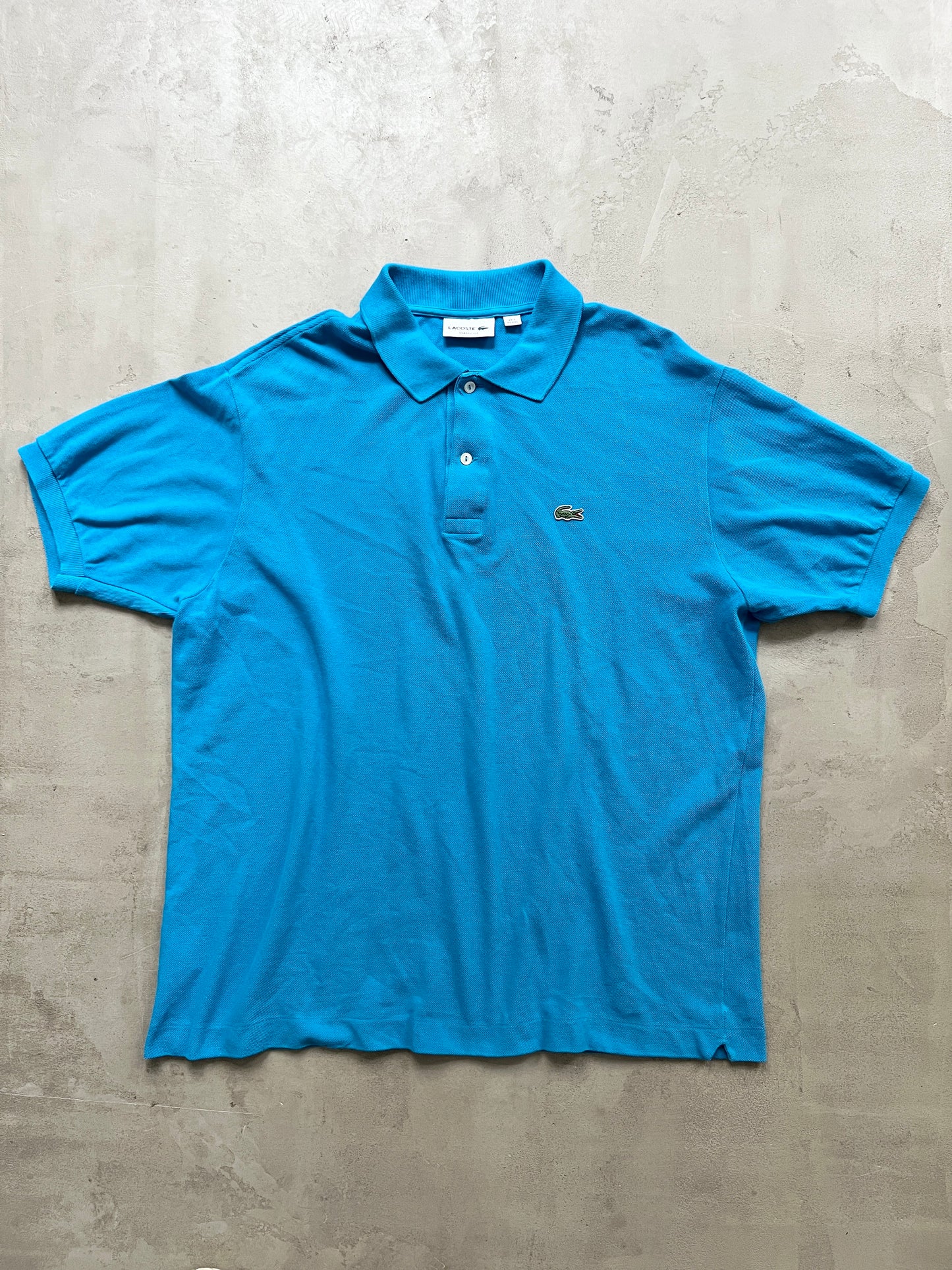 OCEAN BLUE LACOSTE POLO - 2000S - XL