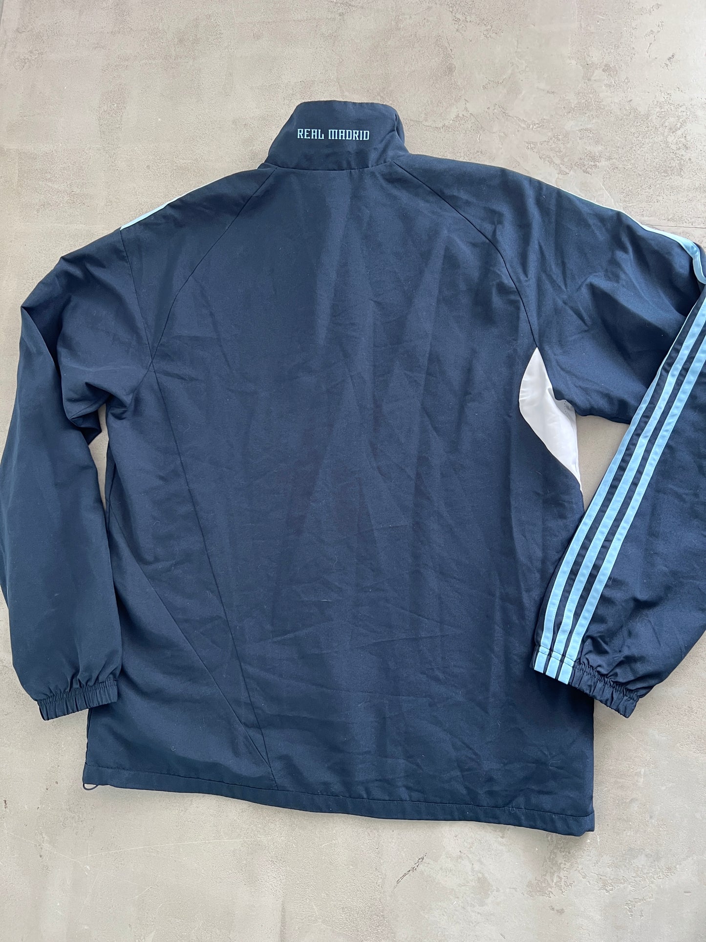 NAVY/BABY BLUE REAL MADRID TRACK JACKET - 2000S - L/XL