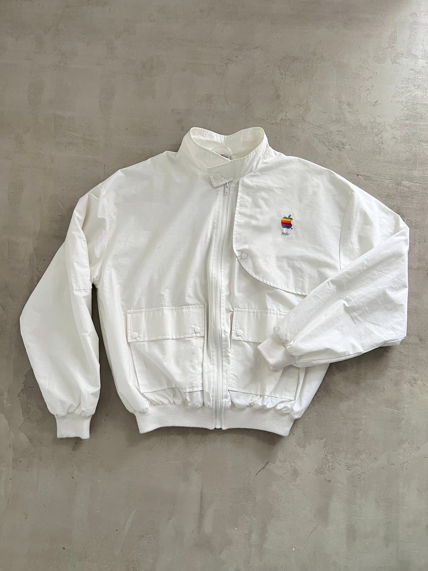 WHITE APPLE JACKET - 1980S - L/M