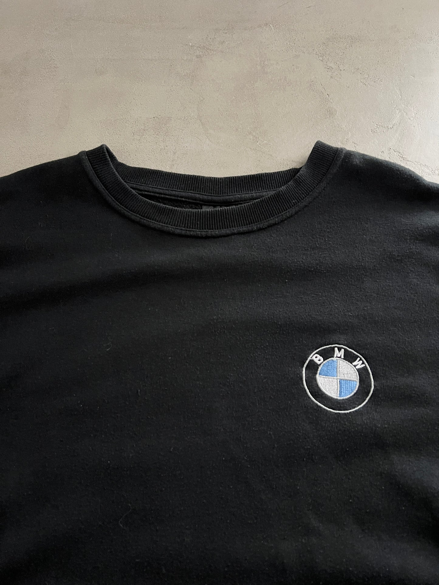 BLACK BMW SWEATER - 1990S - XXL