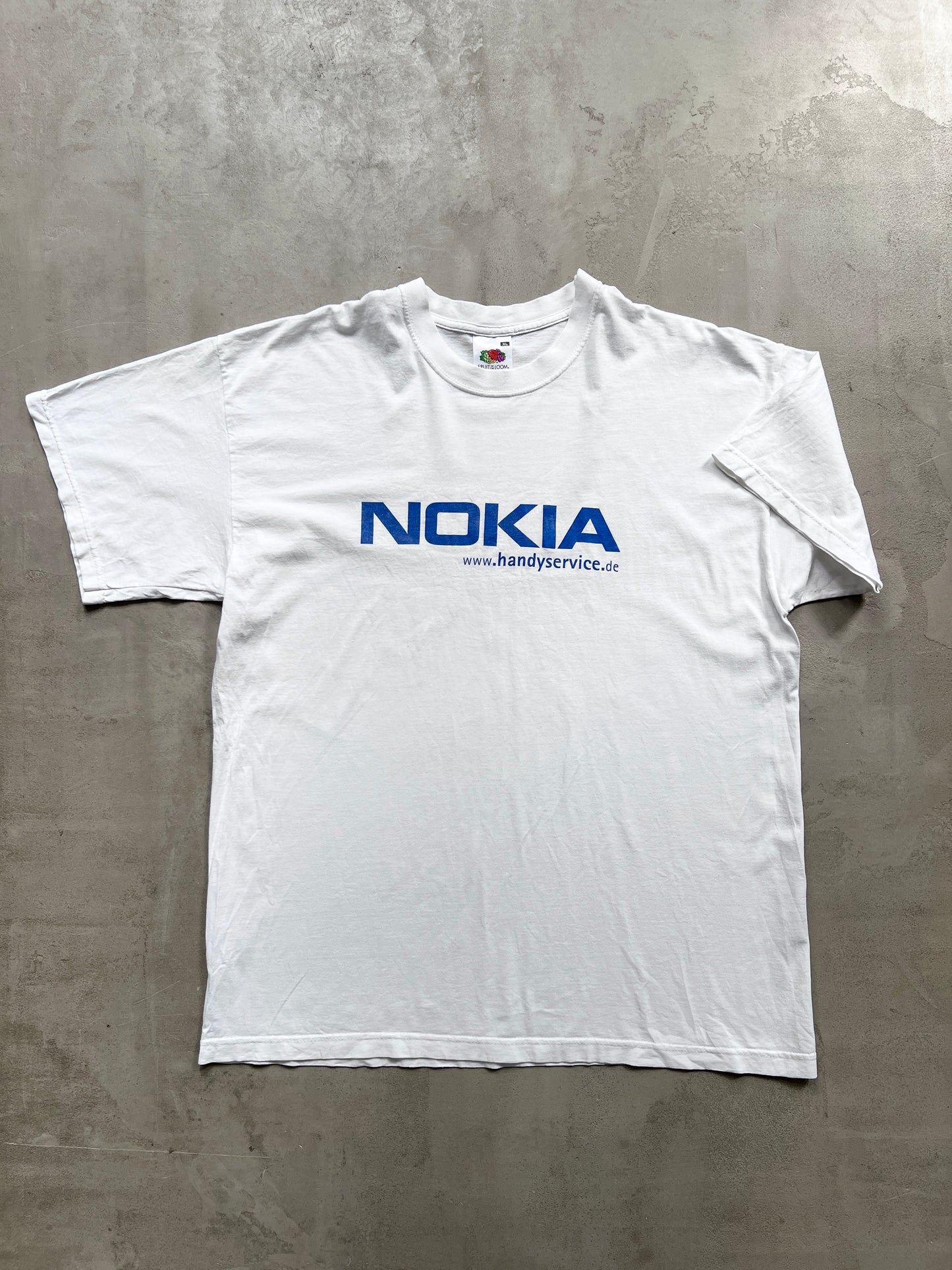 WHITE NOKIA PROMO TEE - 2000S - L/XL