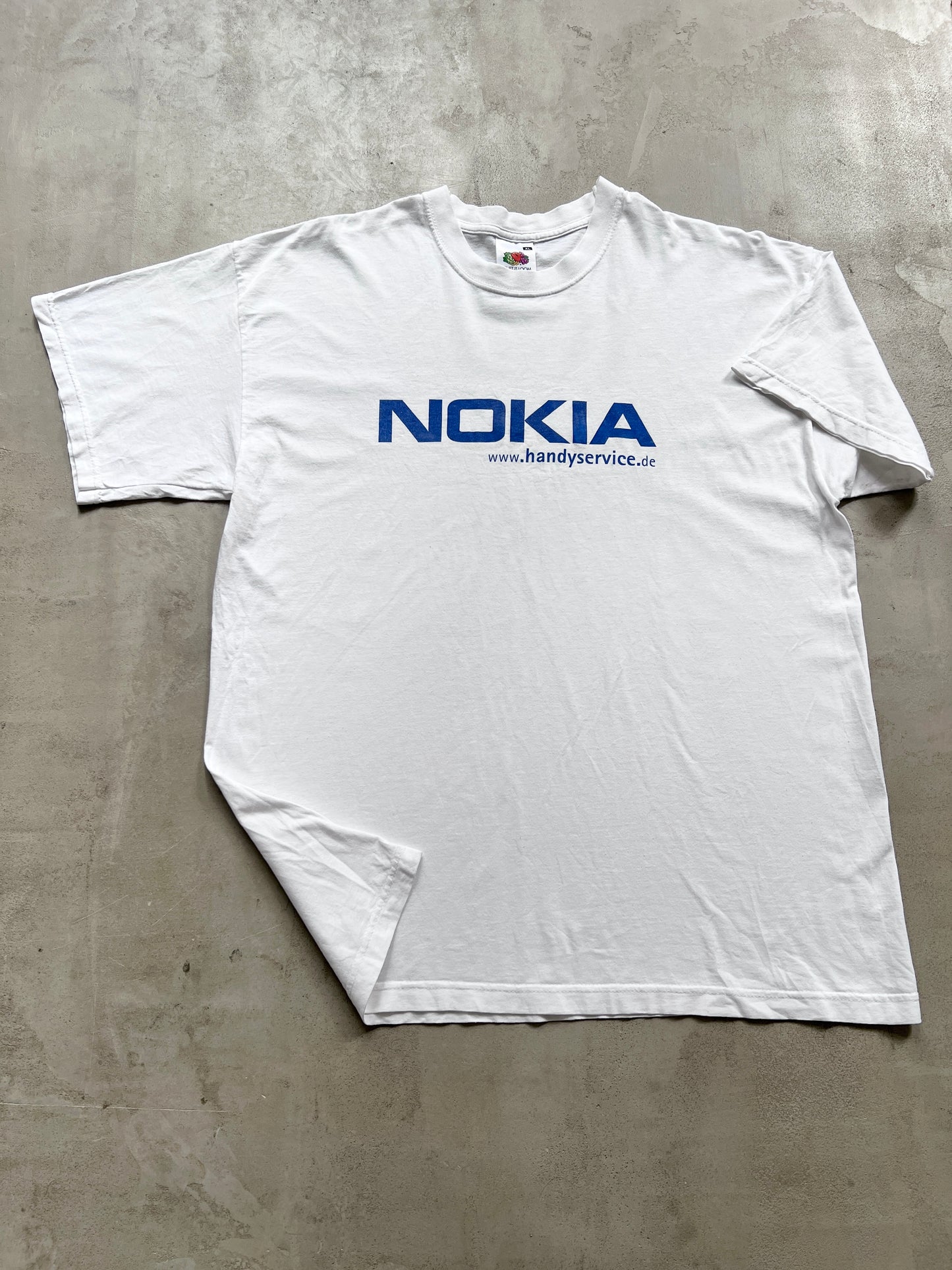 WHITE NOKIA PROMO TEE - 2000S - L/XL