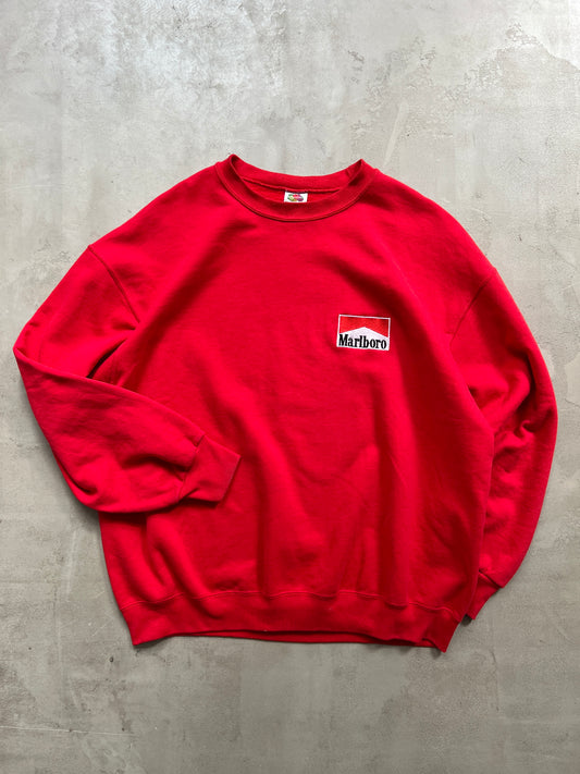 RED MARLBORO SWEATER - 1990S - L