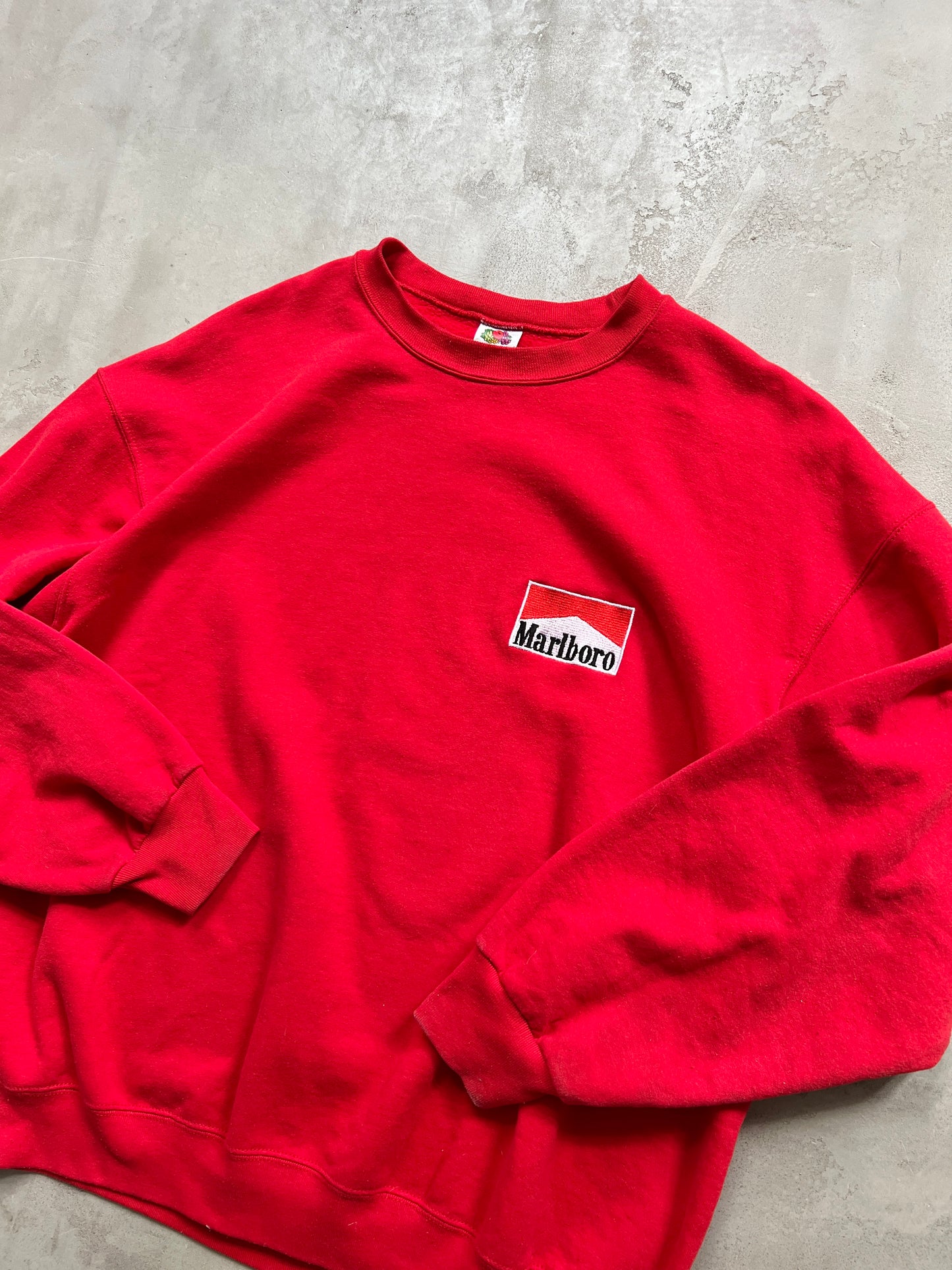 RED MARLBORO SWEATER - 1990S - L