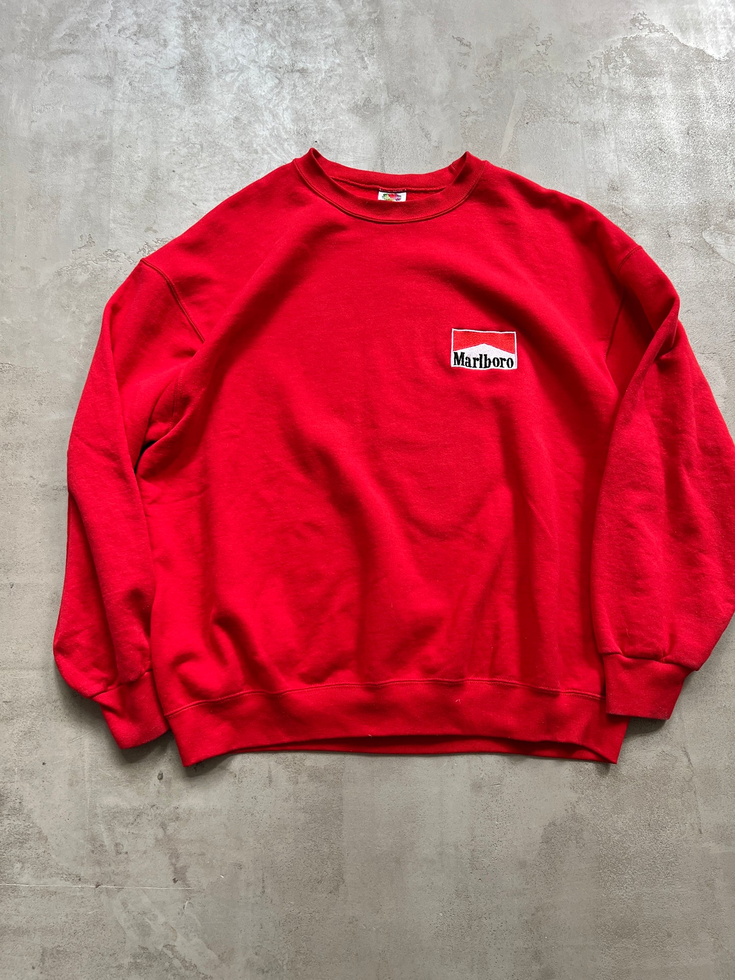 RED MARLBORO SWEATER - 1990S - L