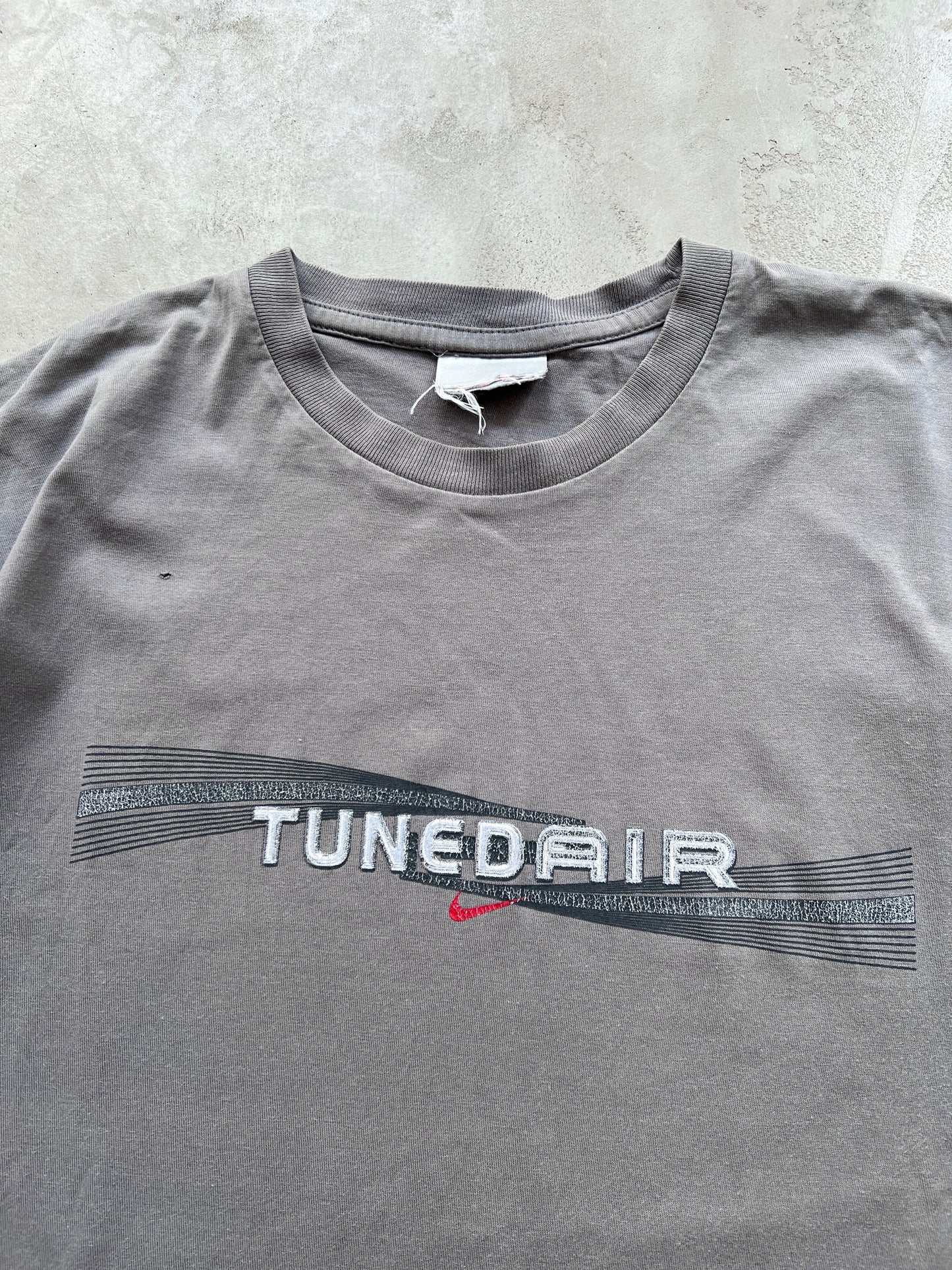 FADED GREY NIKE TN TEE - 1990S - XL