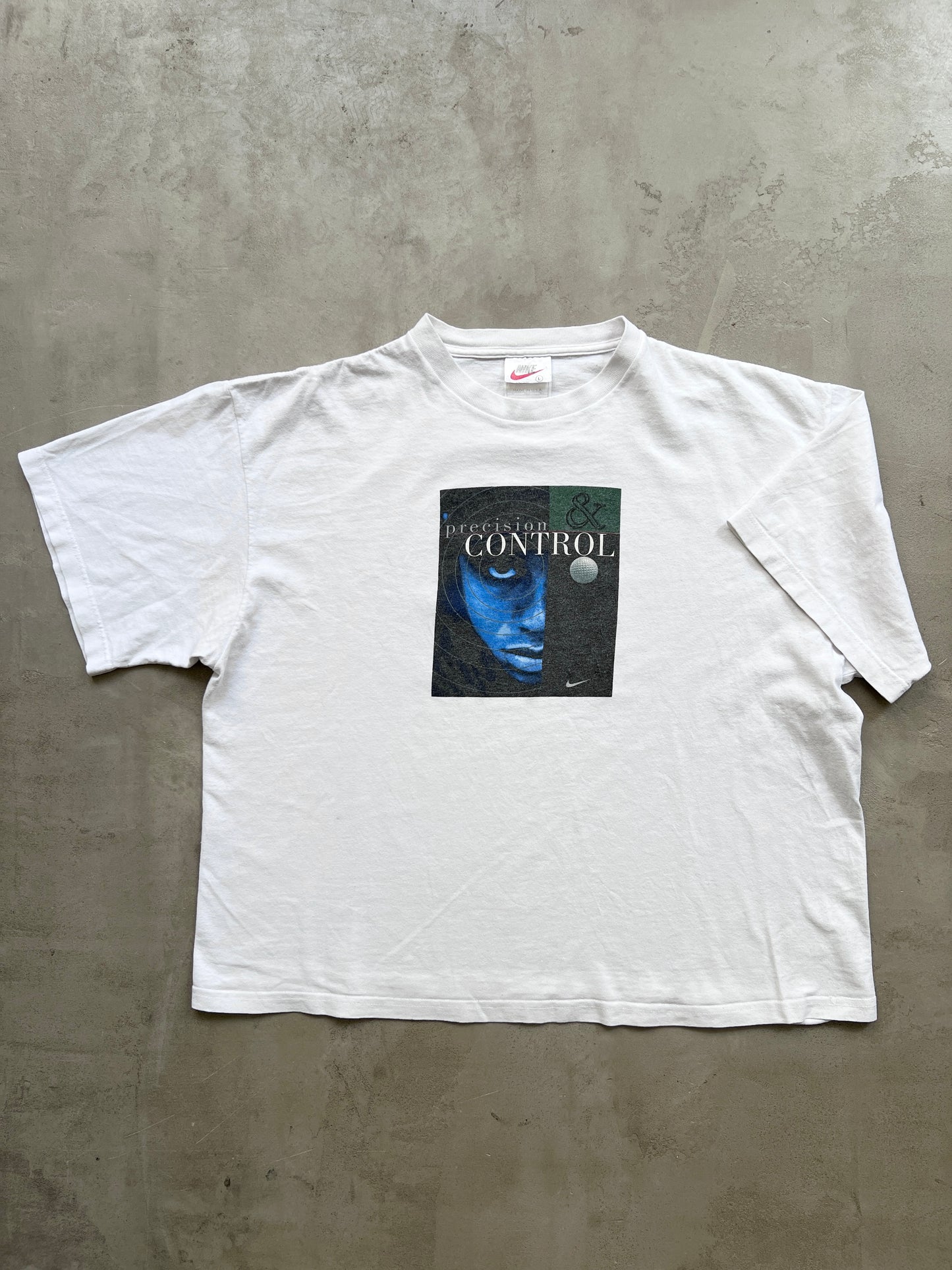 WHITE TIGER WOODS TEE - 1990S - S/M