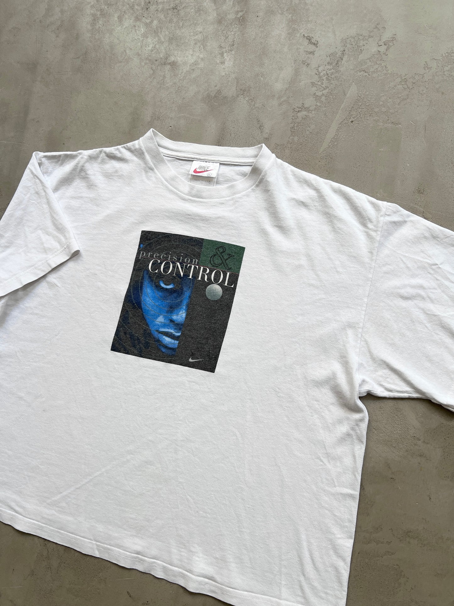 WHITE TIGER WOODS TEE - 1990S - S/M