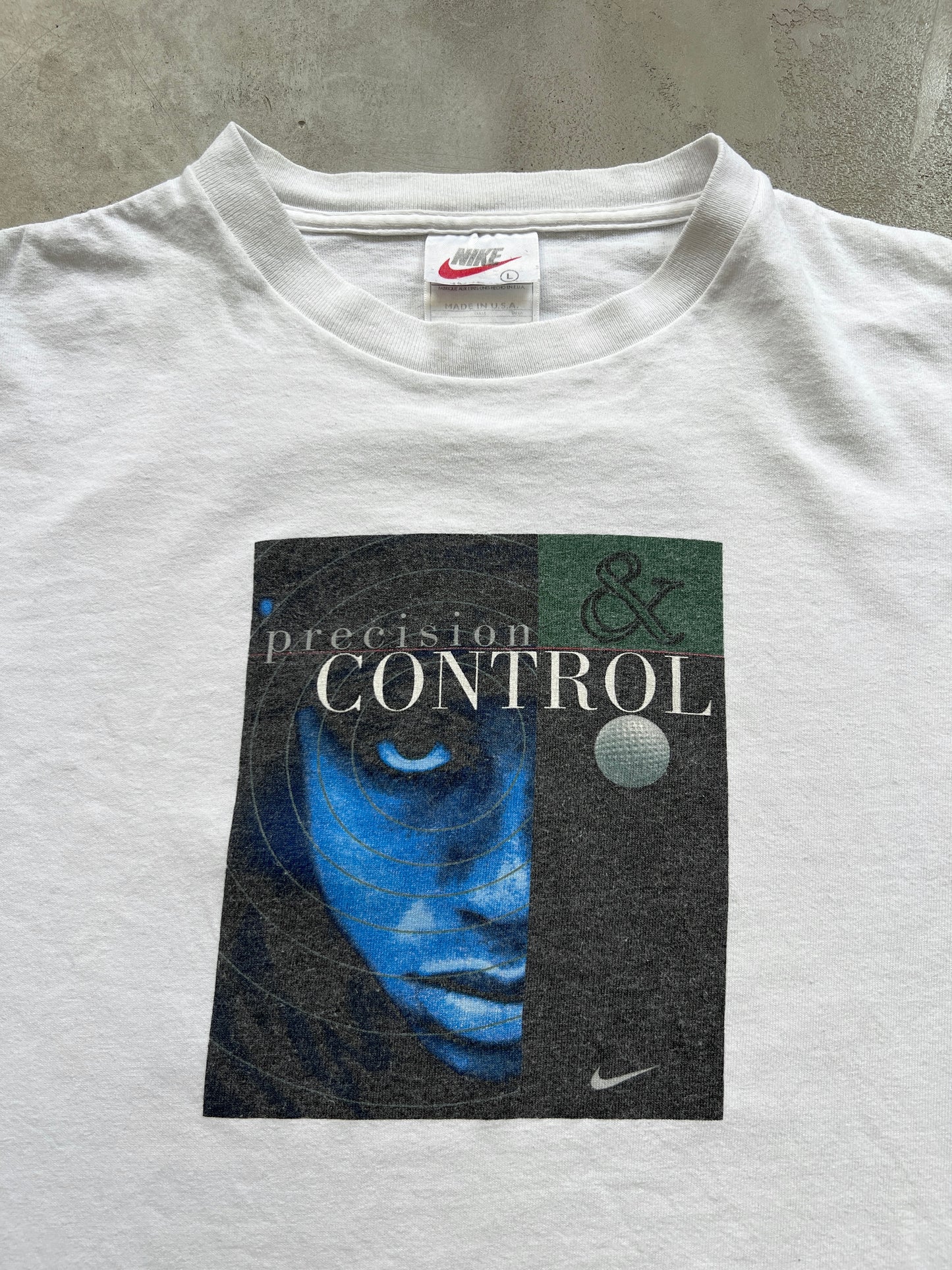 WHITE TIGER WOODS TEE - 1990S - S/M