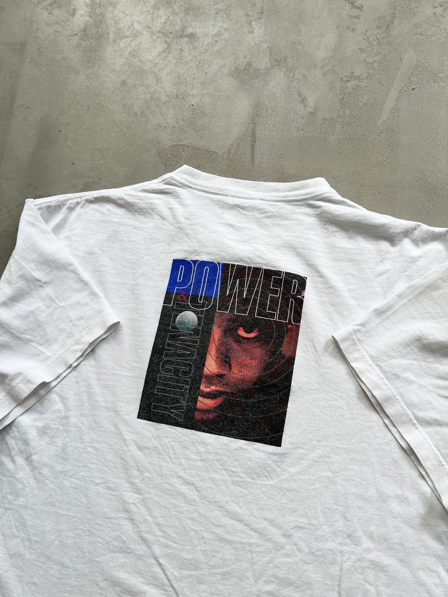 WHITE TIGER WOODS TEE - 1990S - S/M