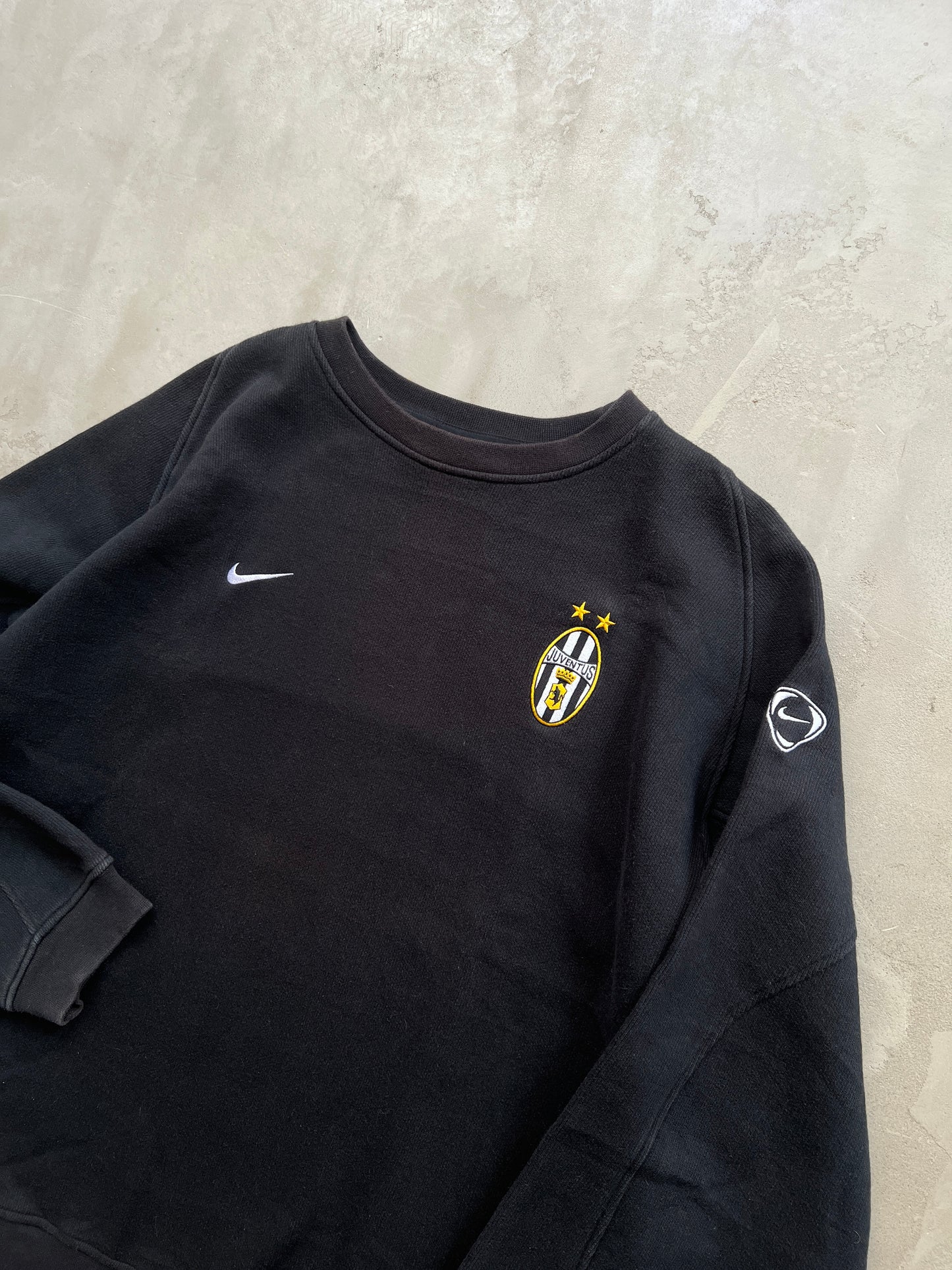 FADED BLACK JUVENTUS TURIN SWEATER - 2000S - XL