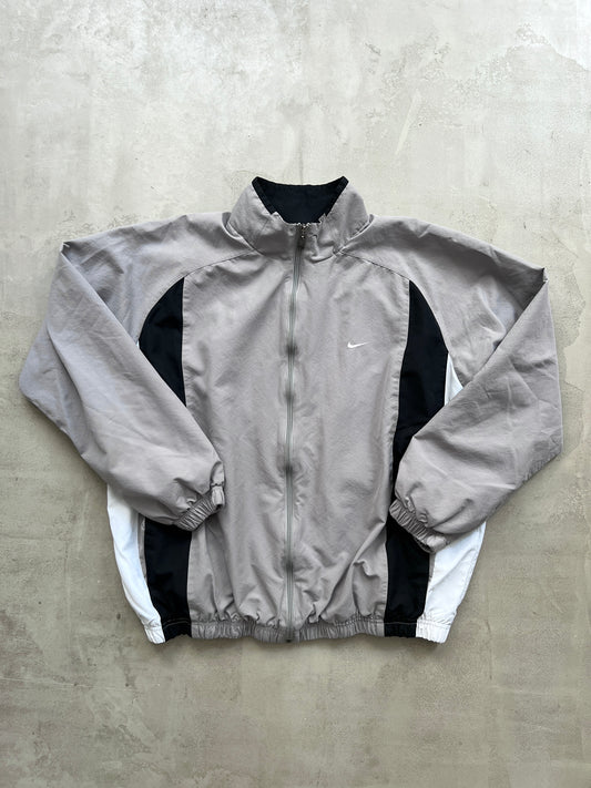 GREY NIKE TRACK JACKET - 2000S - L