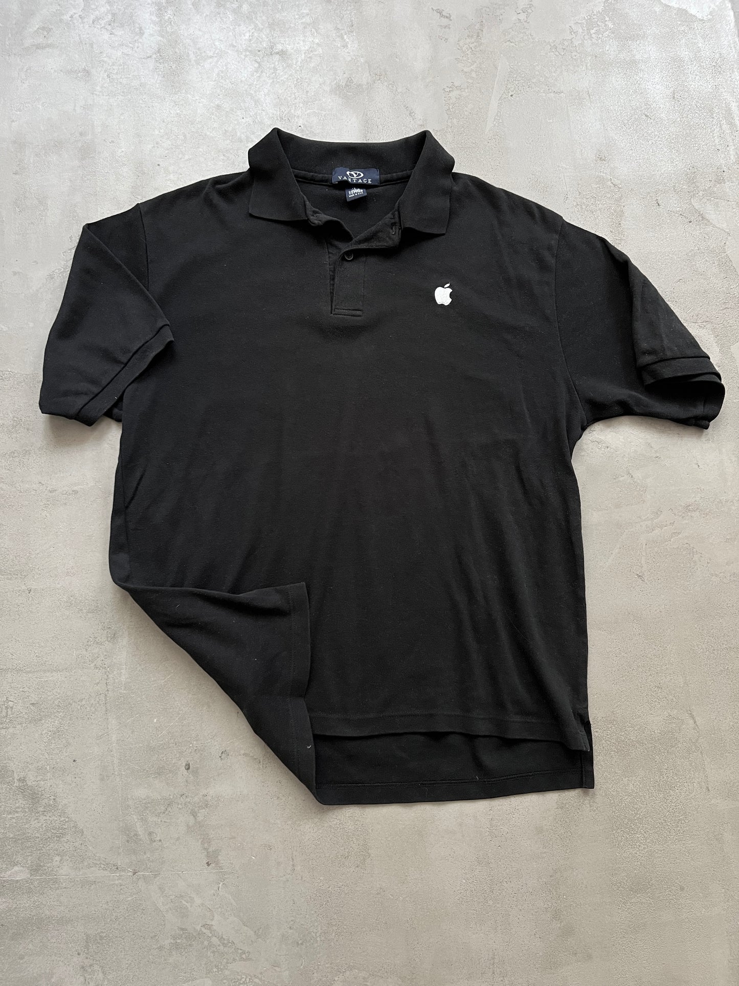 BLACK APPLE PROMO POLO - 2000S - L