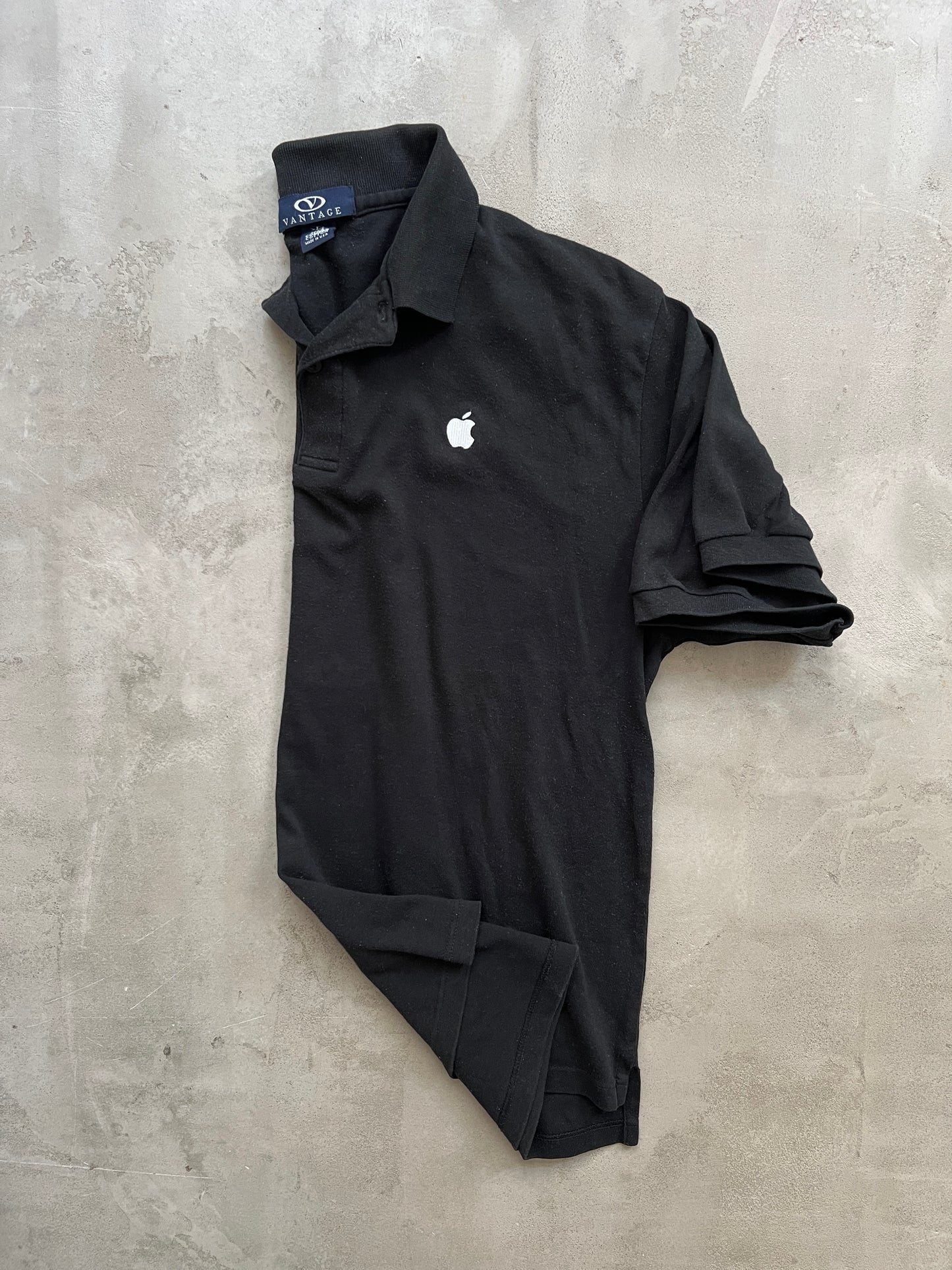 BLACK APPLE PROMO POLO - 2000S - L