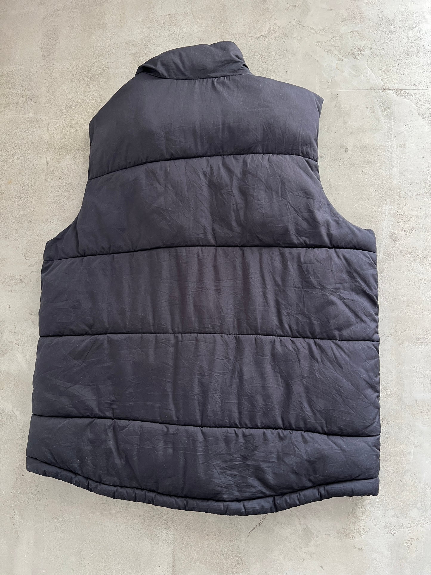 BLACK DICKIES PUFFER VEST - 2000S - L/XL