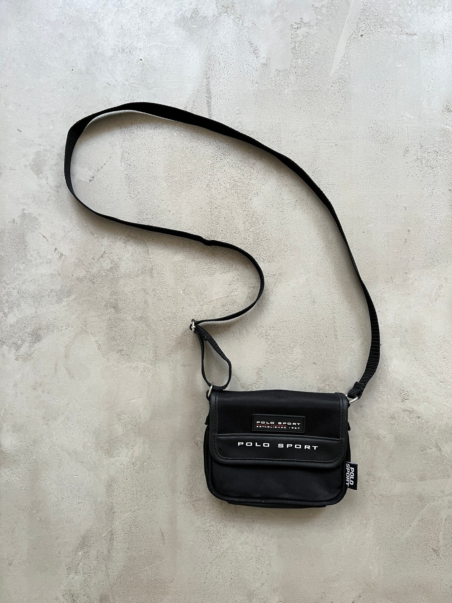 BLACK POLO SPORT BAG - 2000S