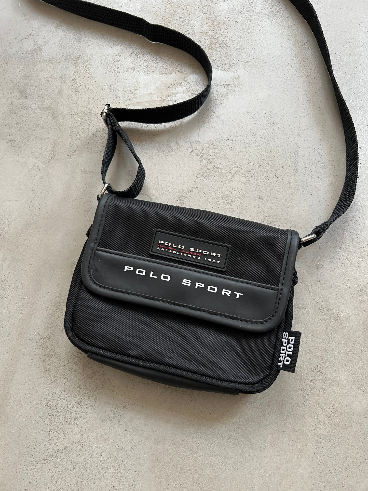 BLACK POLO SPORT BAG - 2000S