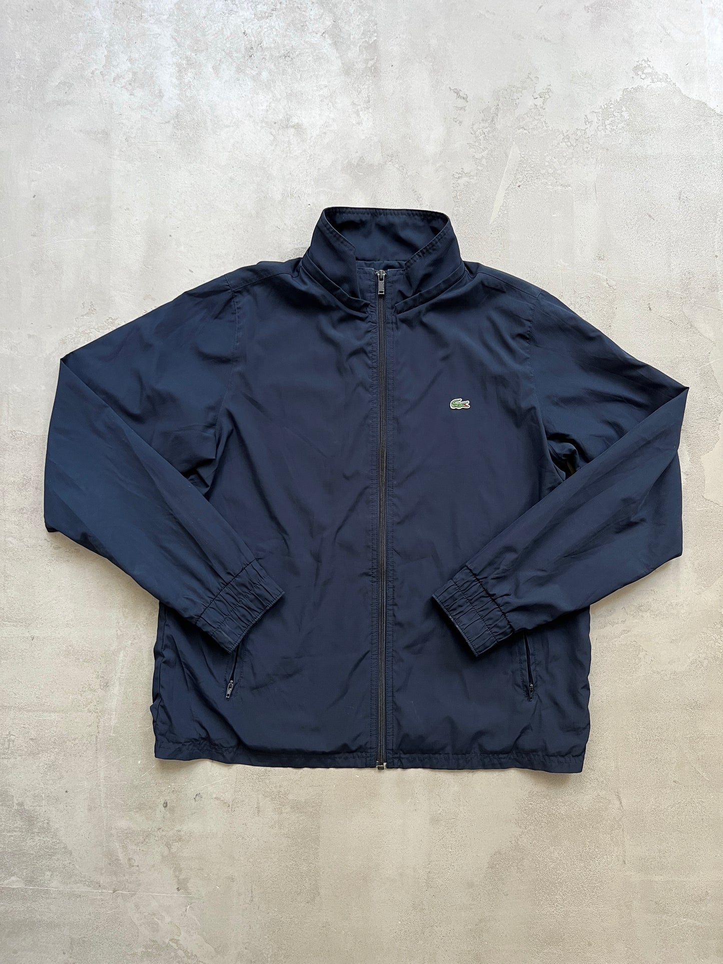 NAVY LACOSTE TRACK JACKET - 2000S - M/S