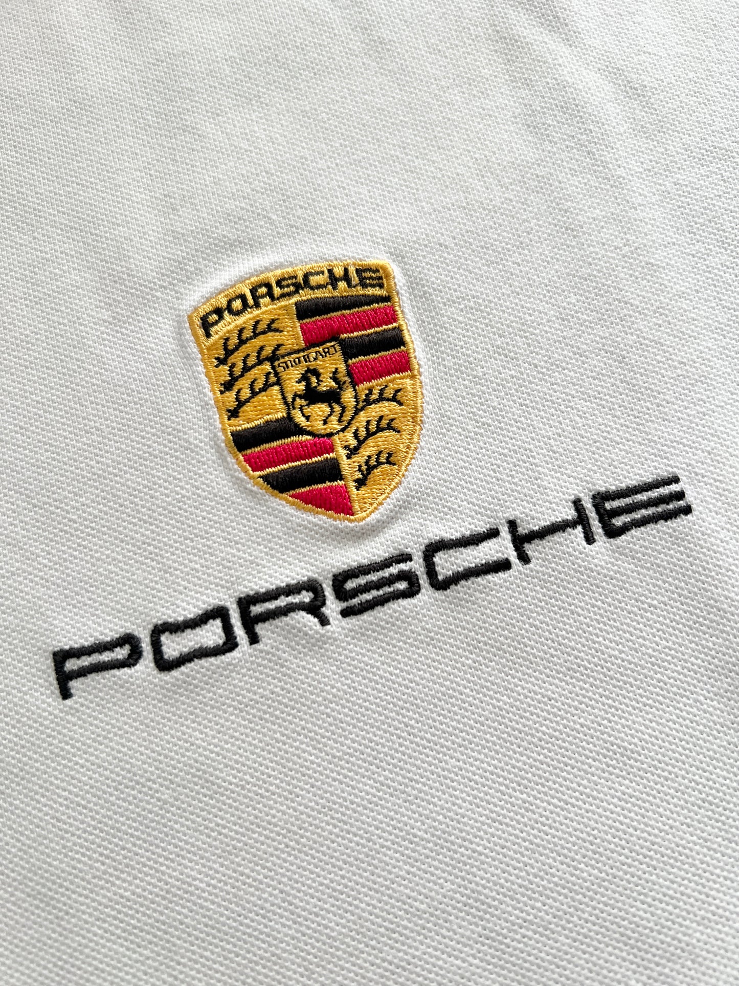 WHITE PORSCHE POLO - 1990S - L