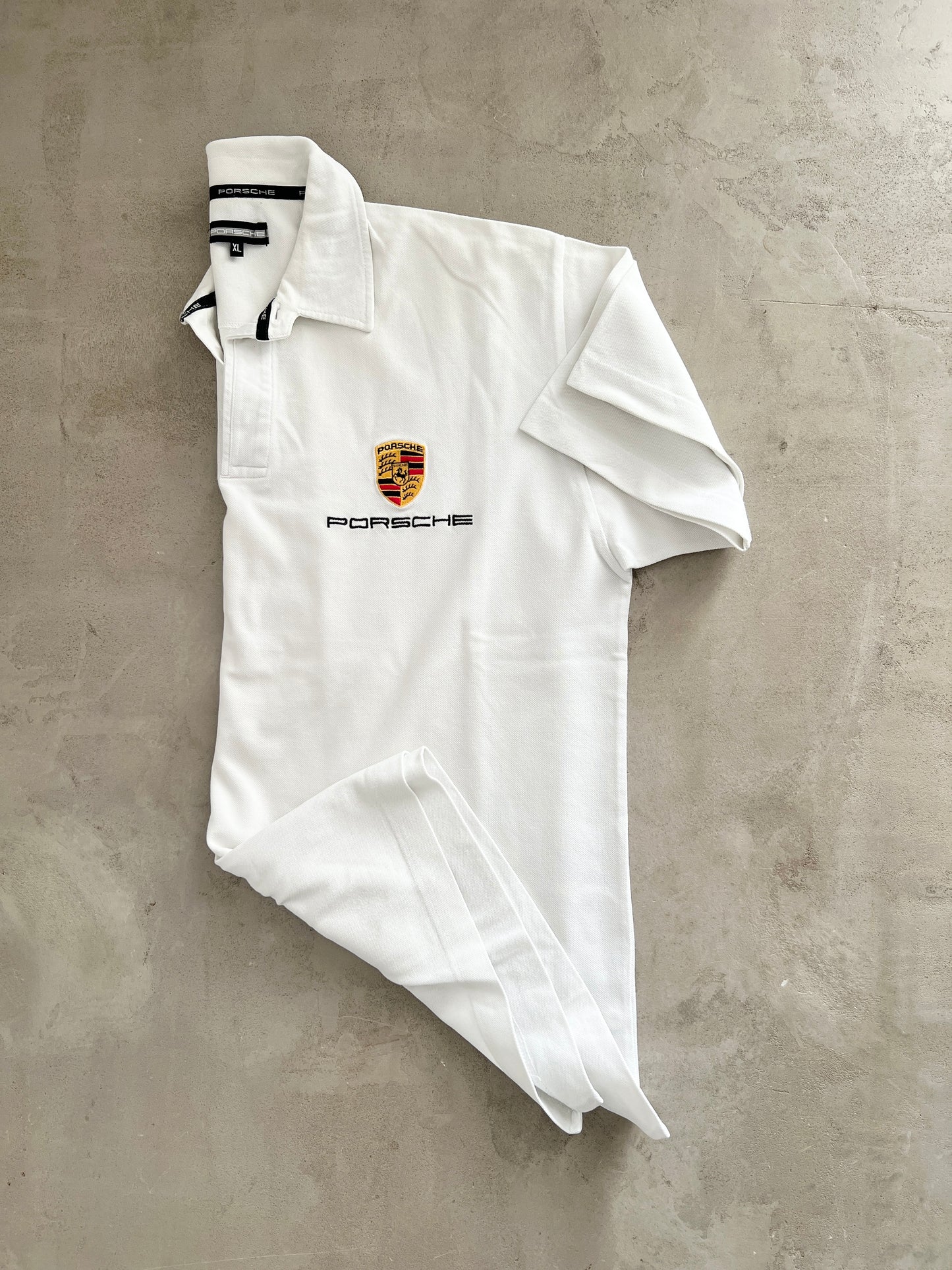 WHITE PORSCHE POLO - 1990S - L