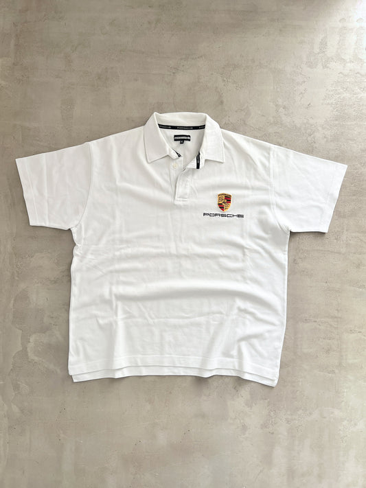 WHITE PORSCHE POLO - 1990S - L