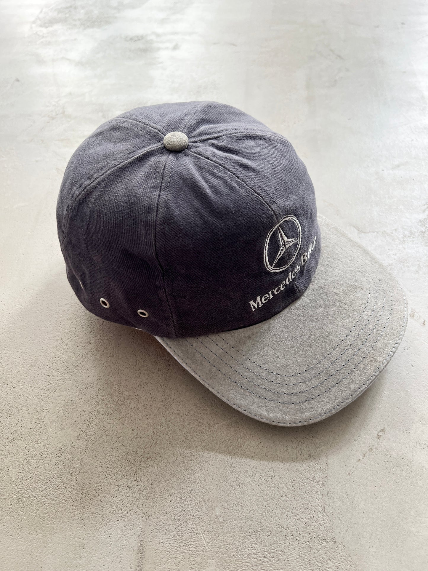 GREY TWO TONED MERCEDES BENZ CAP - 1990S