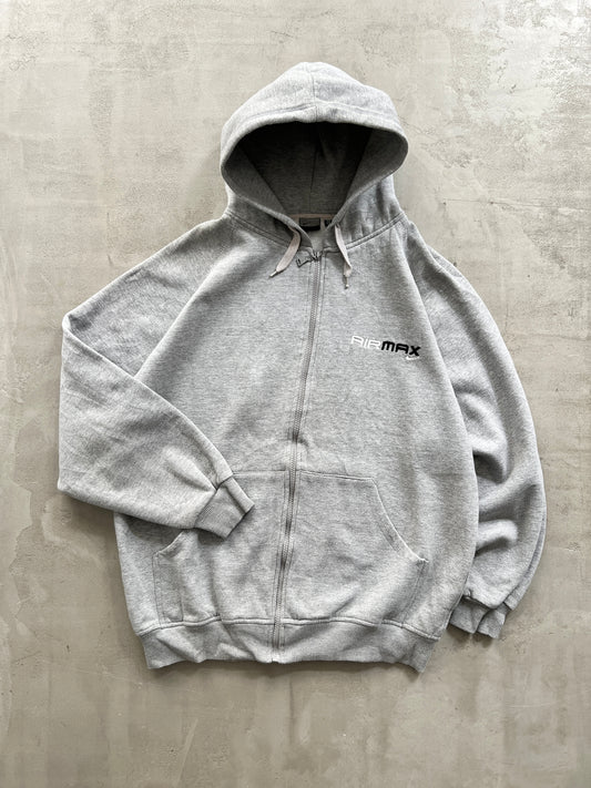 GREY NIKE AIR MAX ZIP UP HOODIE - L/XL