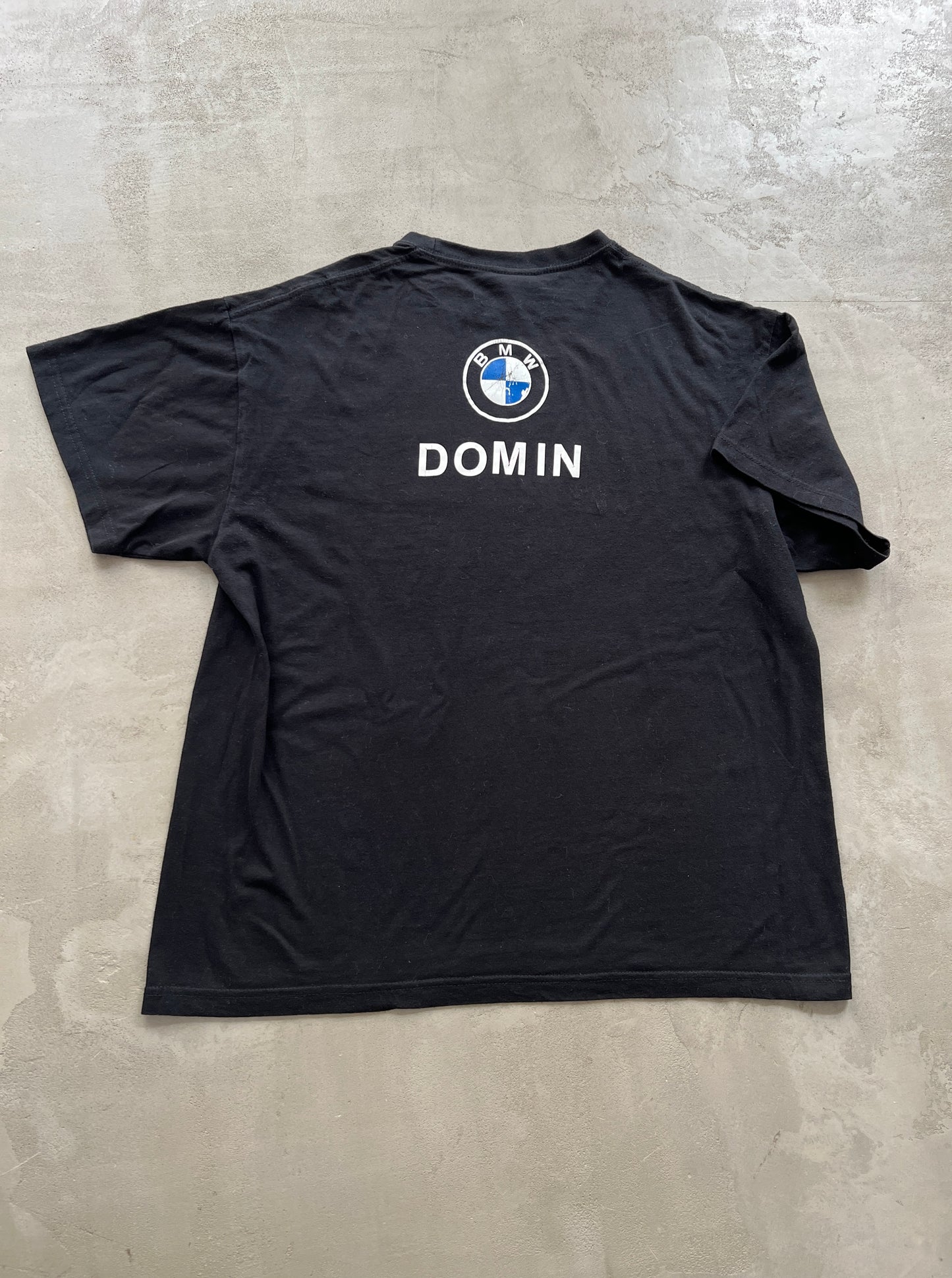 BLACK BMW MOTORCYCLES TEE - 1990S - S/M